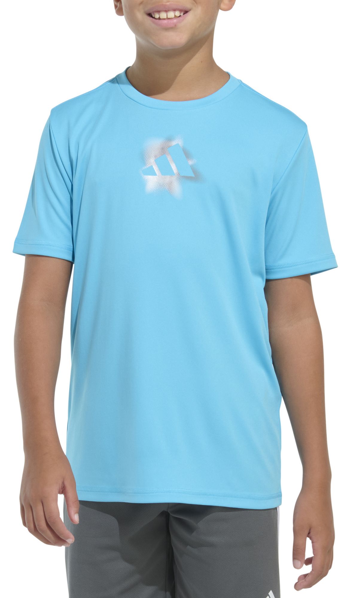 adidas Boys' Gradient Logo Poly T-Shirt product image