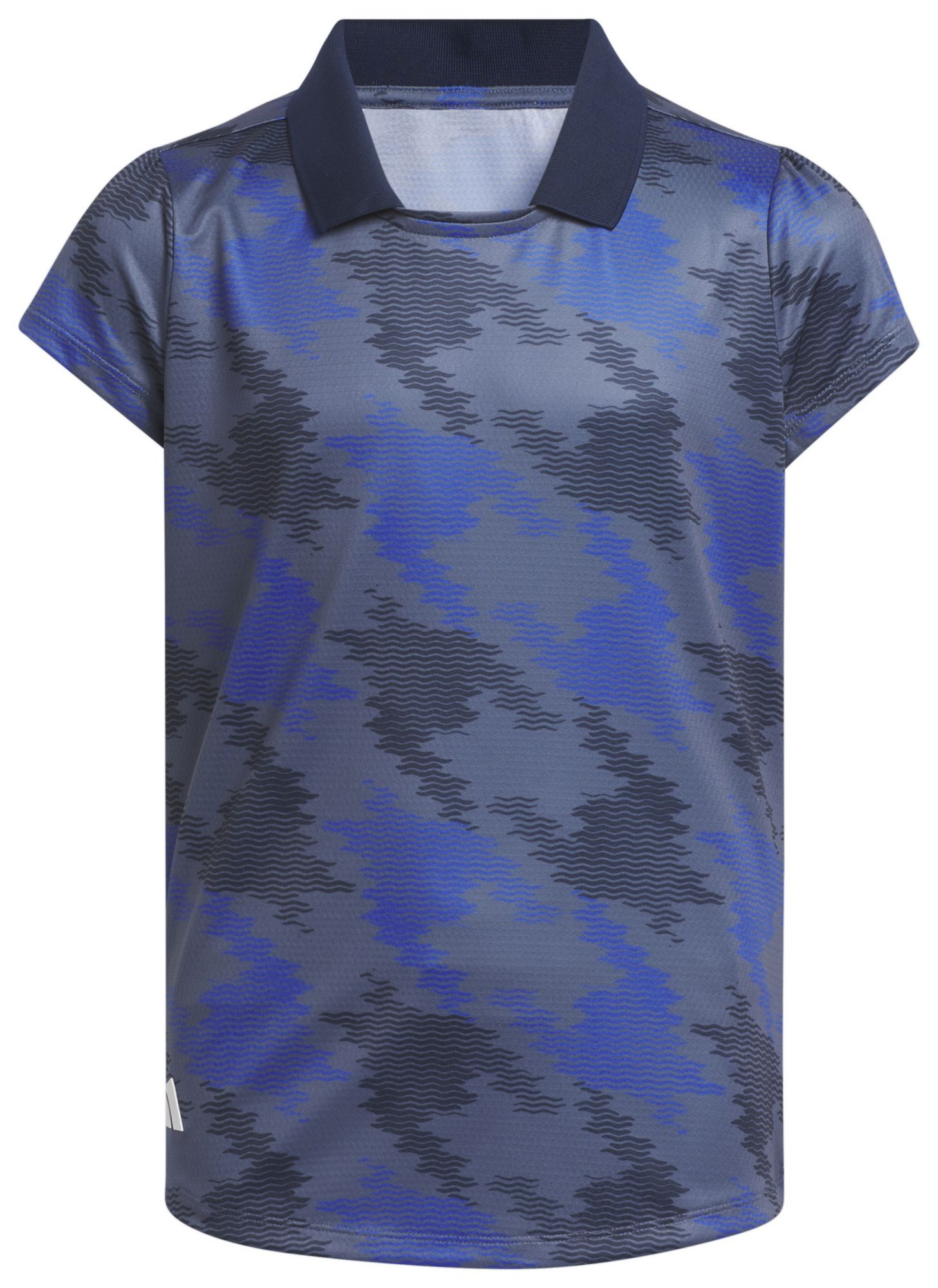 adidas Girls' HEAT.RDY Print Short Sleeve Golf Polo product image