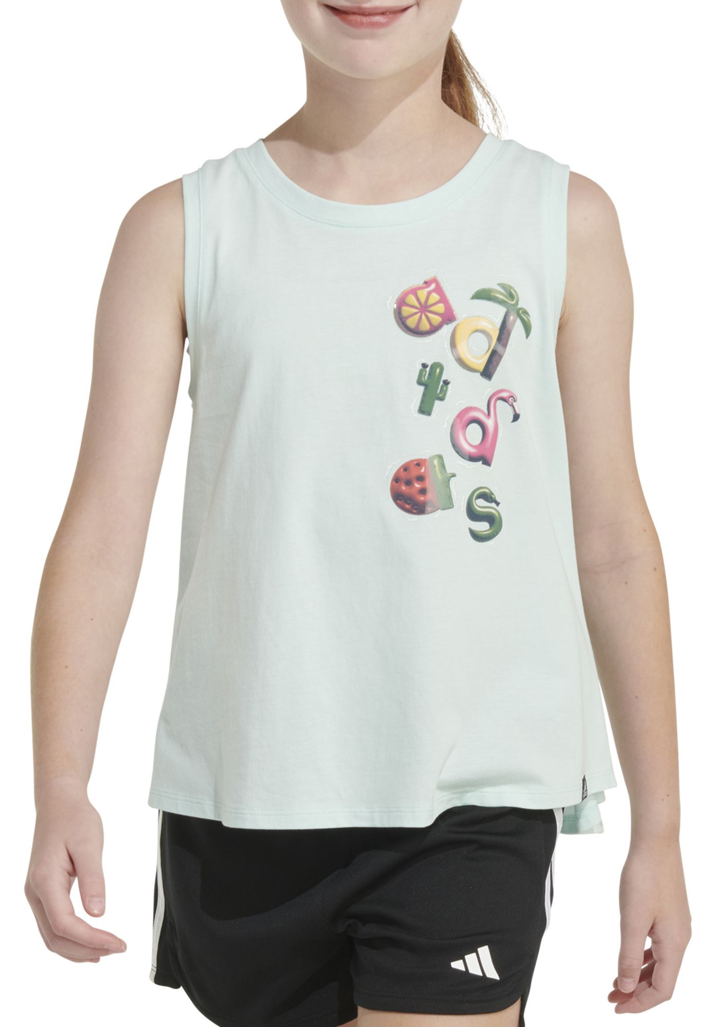 adidas Girls' Waist-Length Tank Top product image