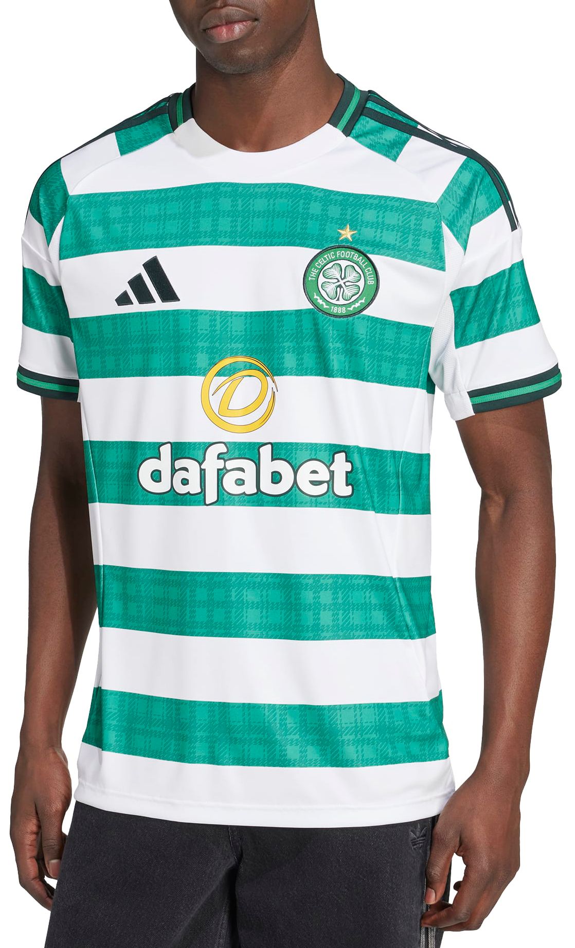 adidas Adult Celtic FC White Home Replica Jersey product image