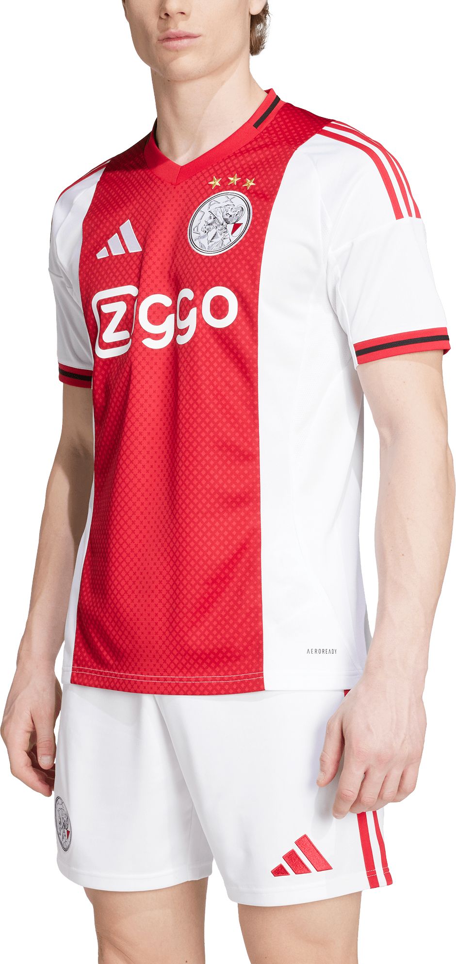 adidas Adult Ajax Amsterdam 2025-26 White Home Replica Jersey product image