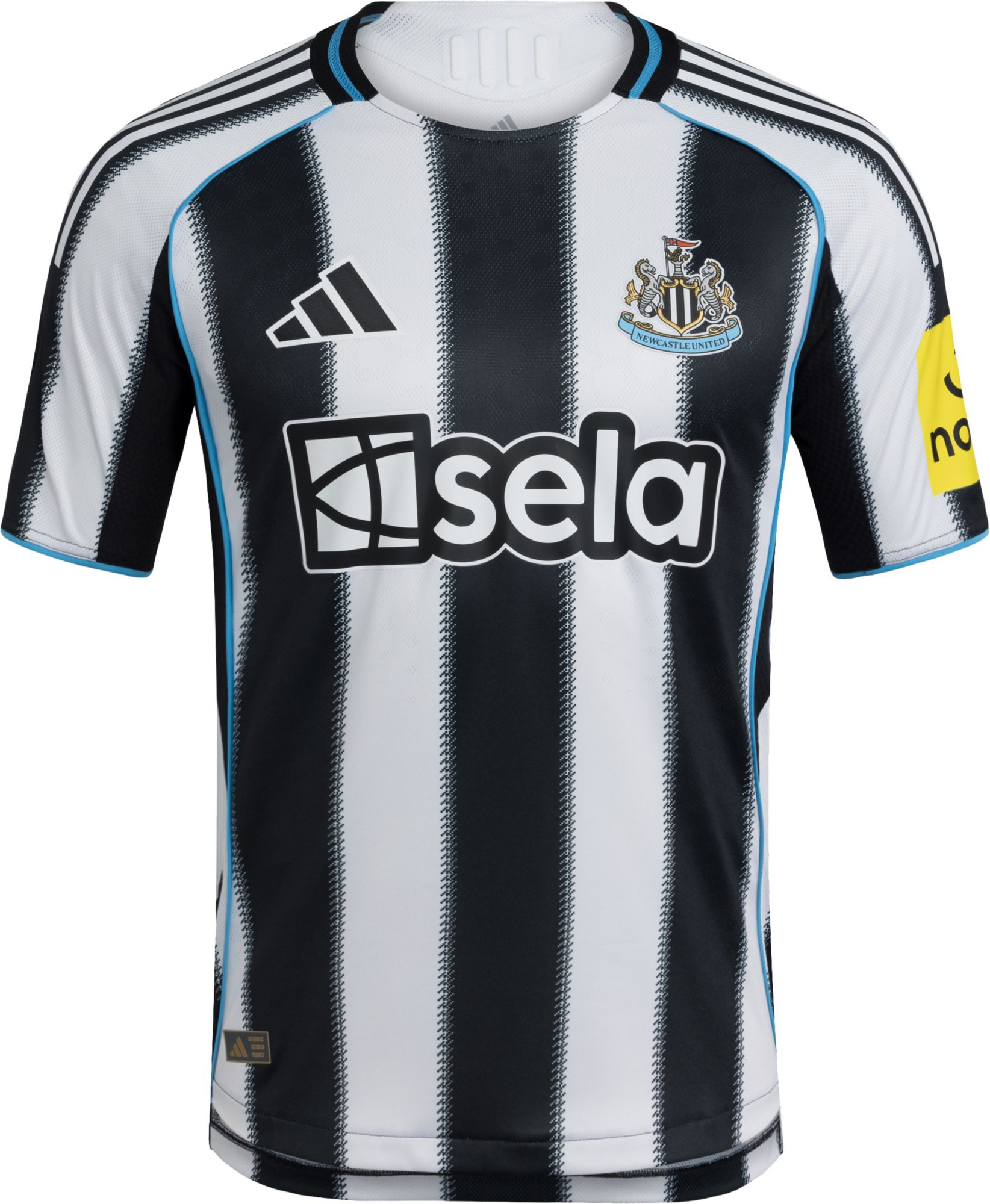 adidas Adult Newcastle United 2025-26 Black Home Authentic Jersey product image