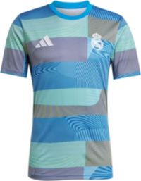 adidas Adult Real Madrid 2025 Blue Home Prematch Jersey | Dick's