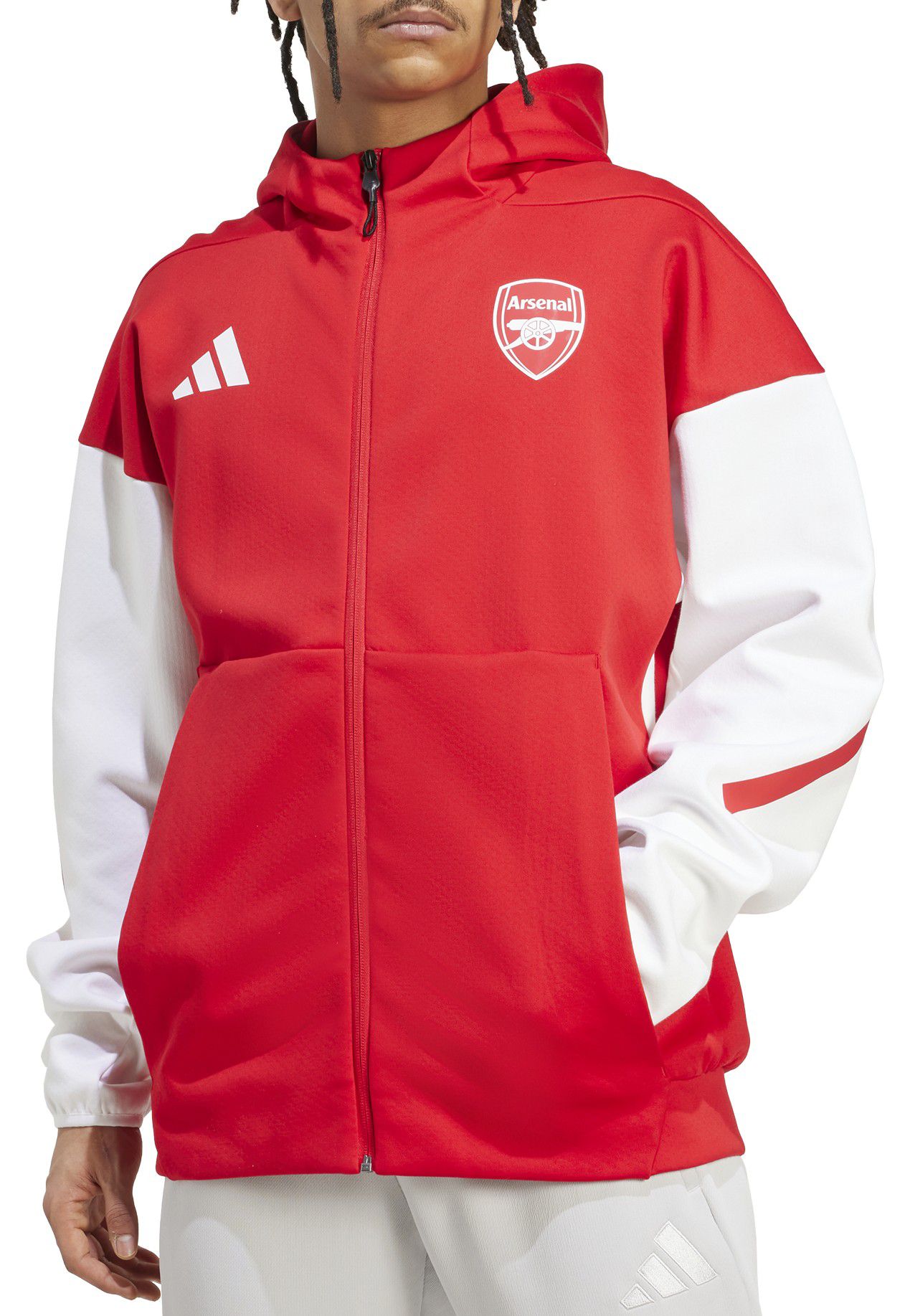 adidas Men's Arsenal 2025-26 Red Prematch Jacket | Dick's Sporting