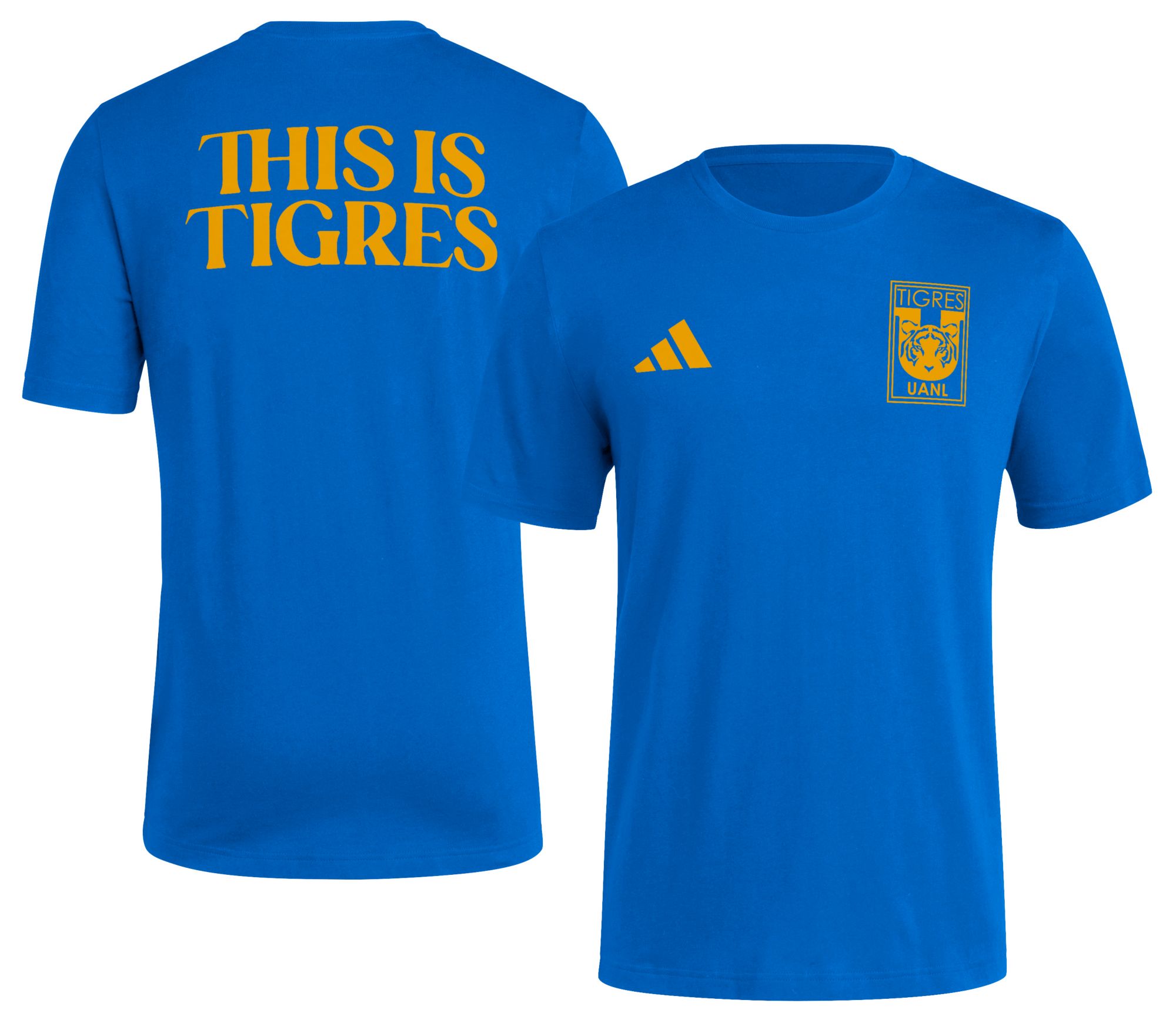 adidas Men's Tigres UANL Royal 'This Is Tigres' T-Shirt product image