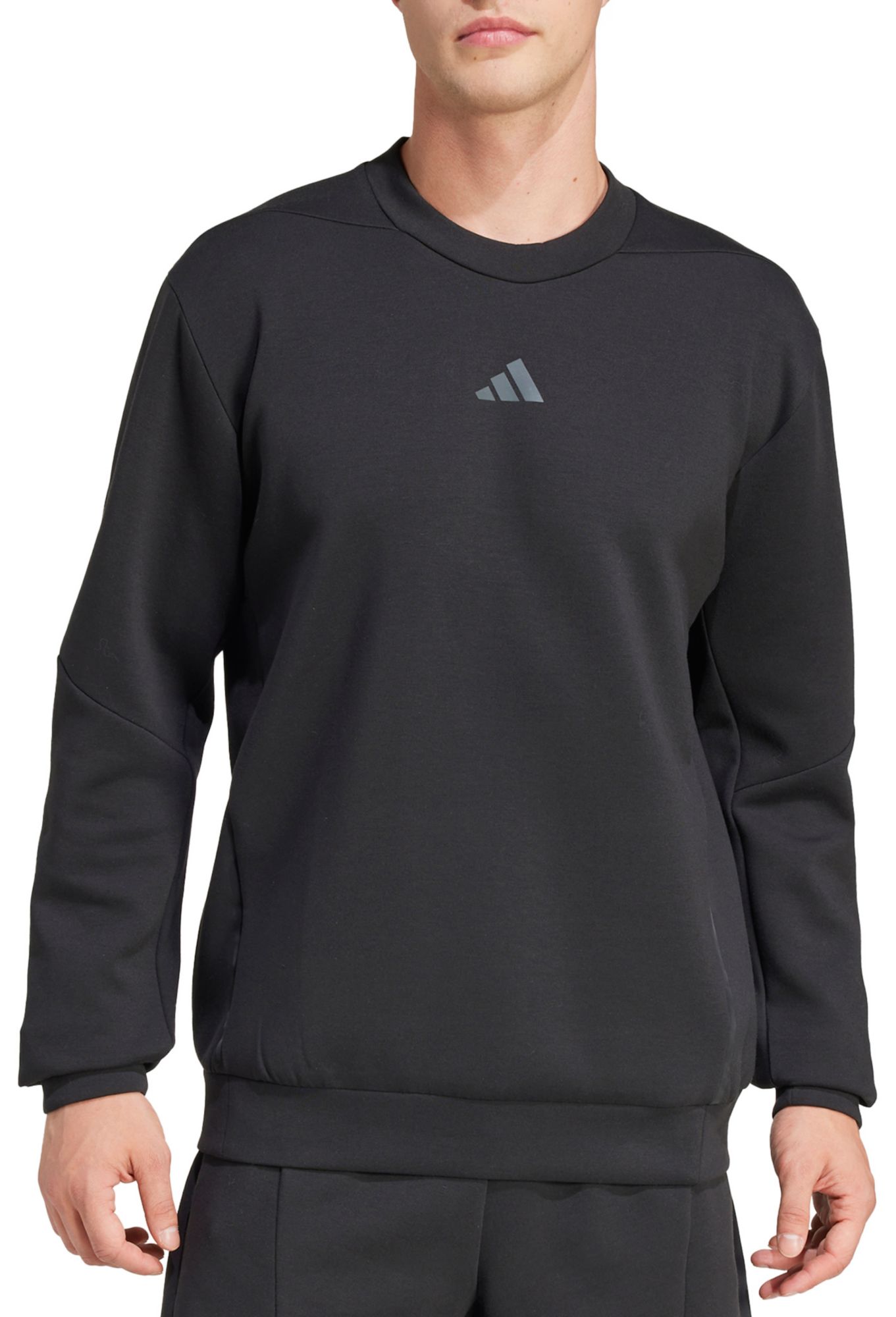 adidas Men's Designed For Training Knit Crewneck Sweatshirt product image