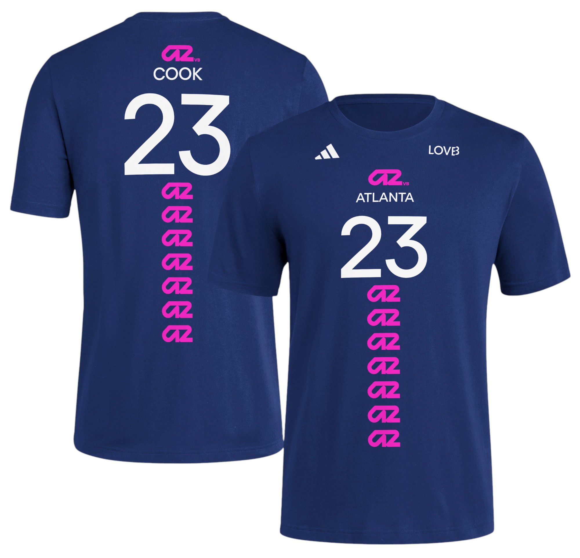 adidas Men's LOVB Atlanta Kelsey Robinson Cook #23 Navy T-Shirt product image