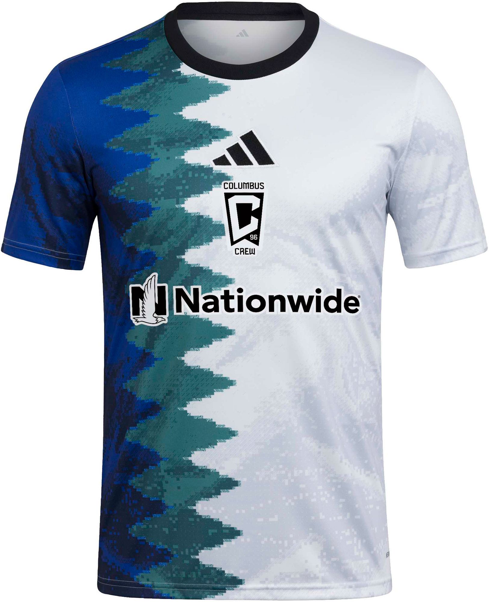 adidas Adult Columbus Crew 2025 eSports Pixels To Pitch White Prematch Jersey product image