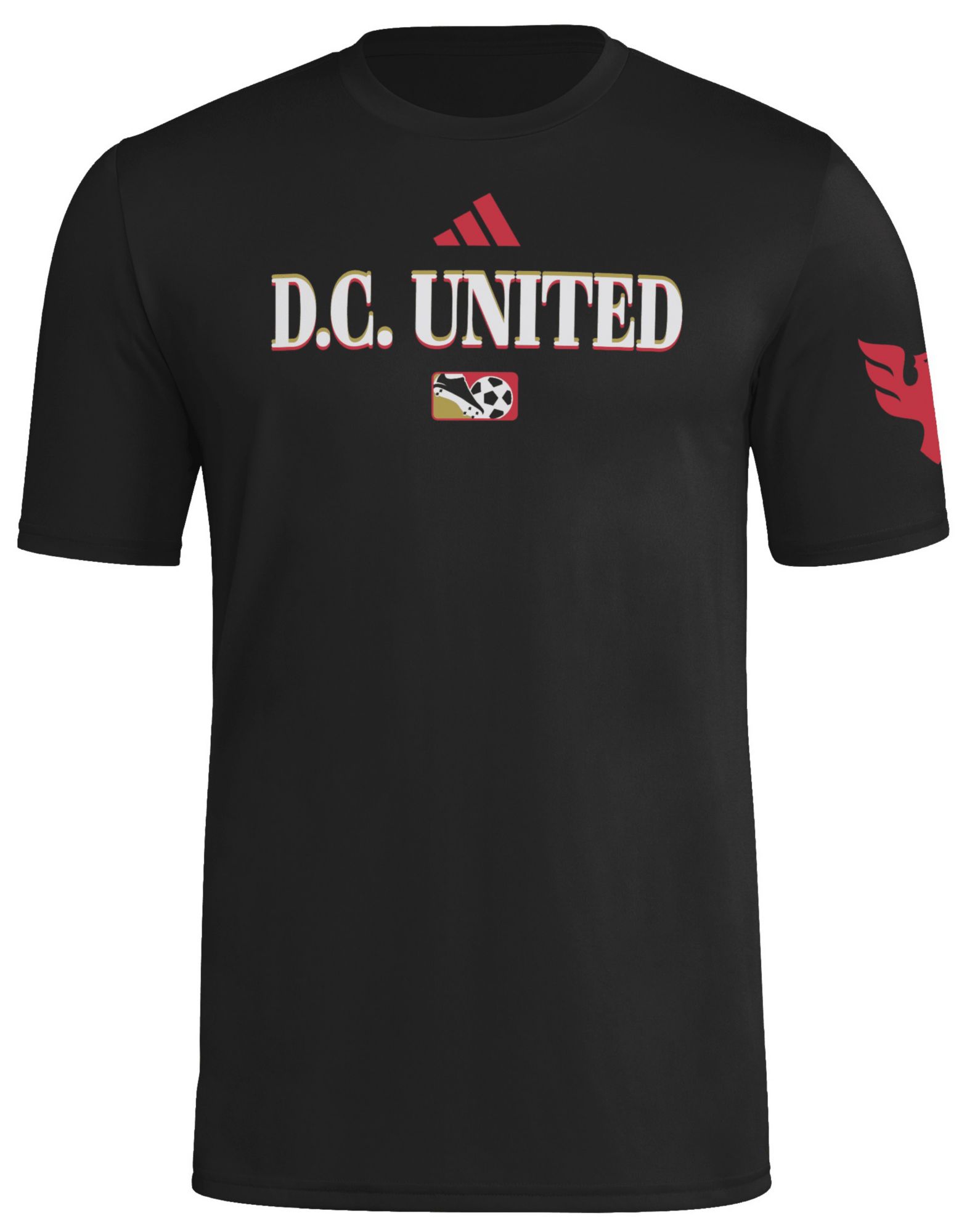 adidas Adult D.C. United 2025 Jersey Hook Black T-Shirt product image