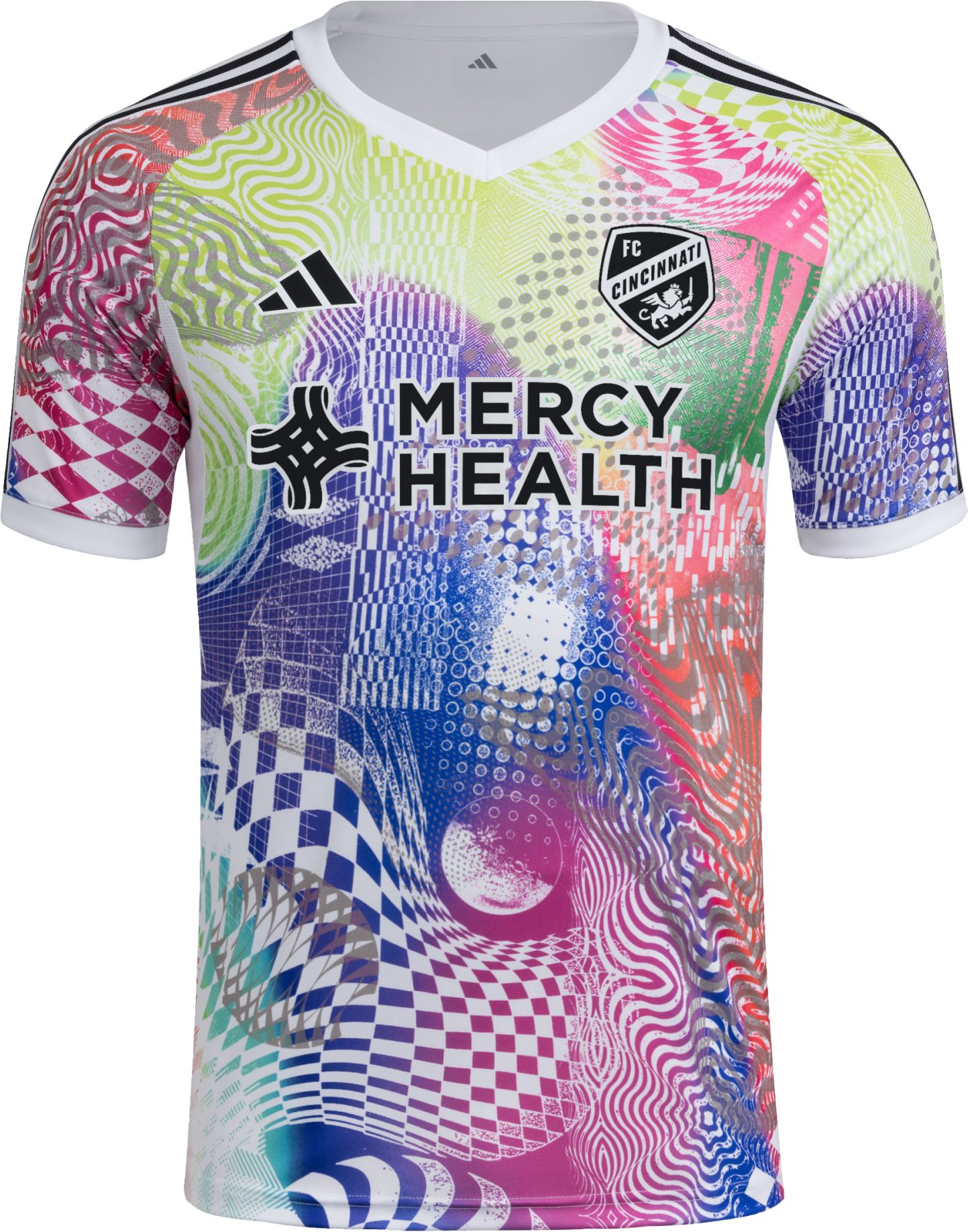 adidas Adult FC Cincinnati 2025 Pride Prematch Jersey product image