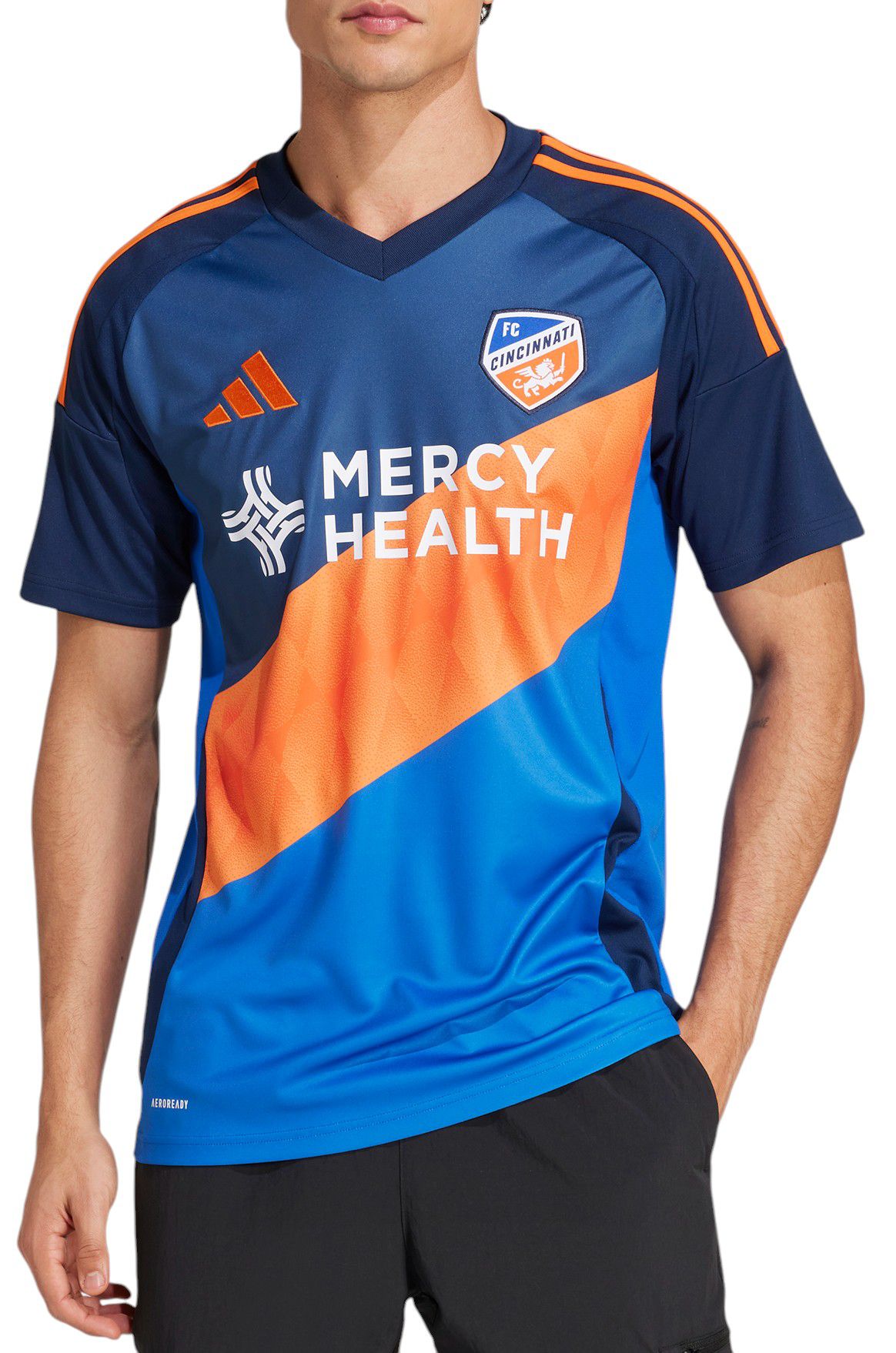 adidas Adult FC Cincinnati 2025 Primary Replica "Orange & Blue Legacy Kit" Jersey product image