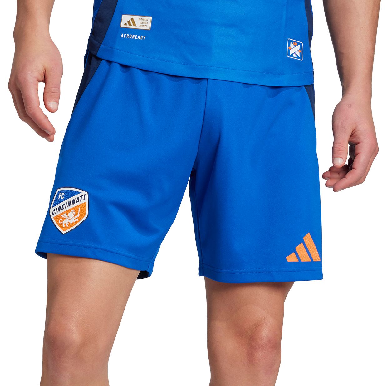 adidas Men's FC Cincinnati Blue Authentic Home Shorts product image