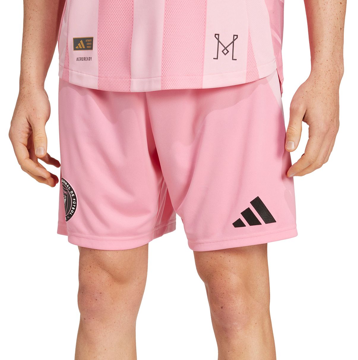 adidas Men's Inter Miami CF Pink Authentic Home Shorts product image