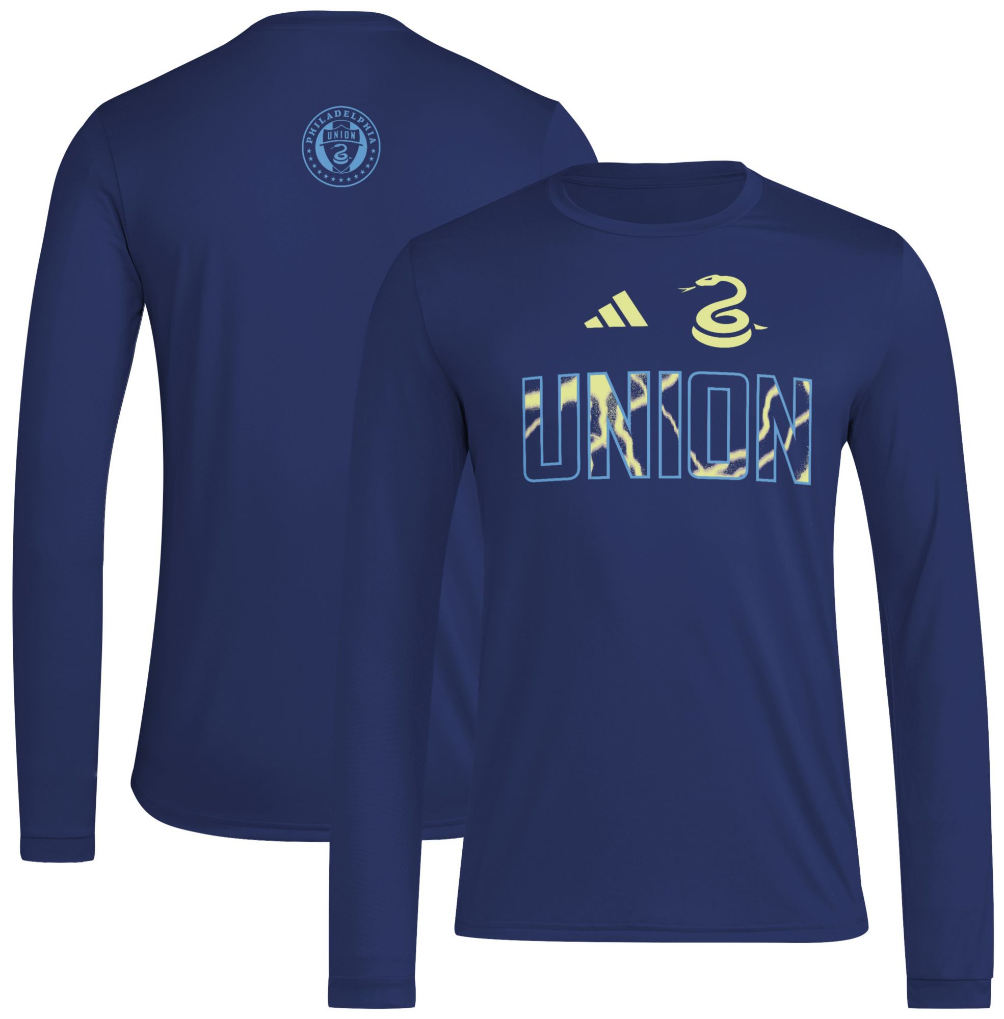 adidas Adult Philadelphia Union 2025 Blue Jersey Hook Away Long Sleeve T-Shirt product image