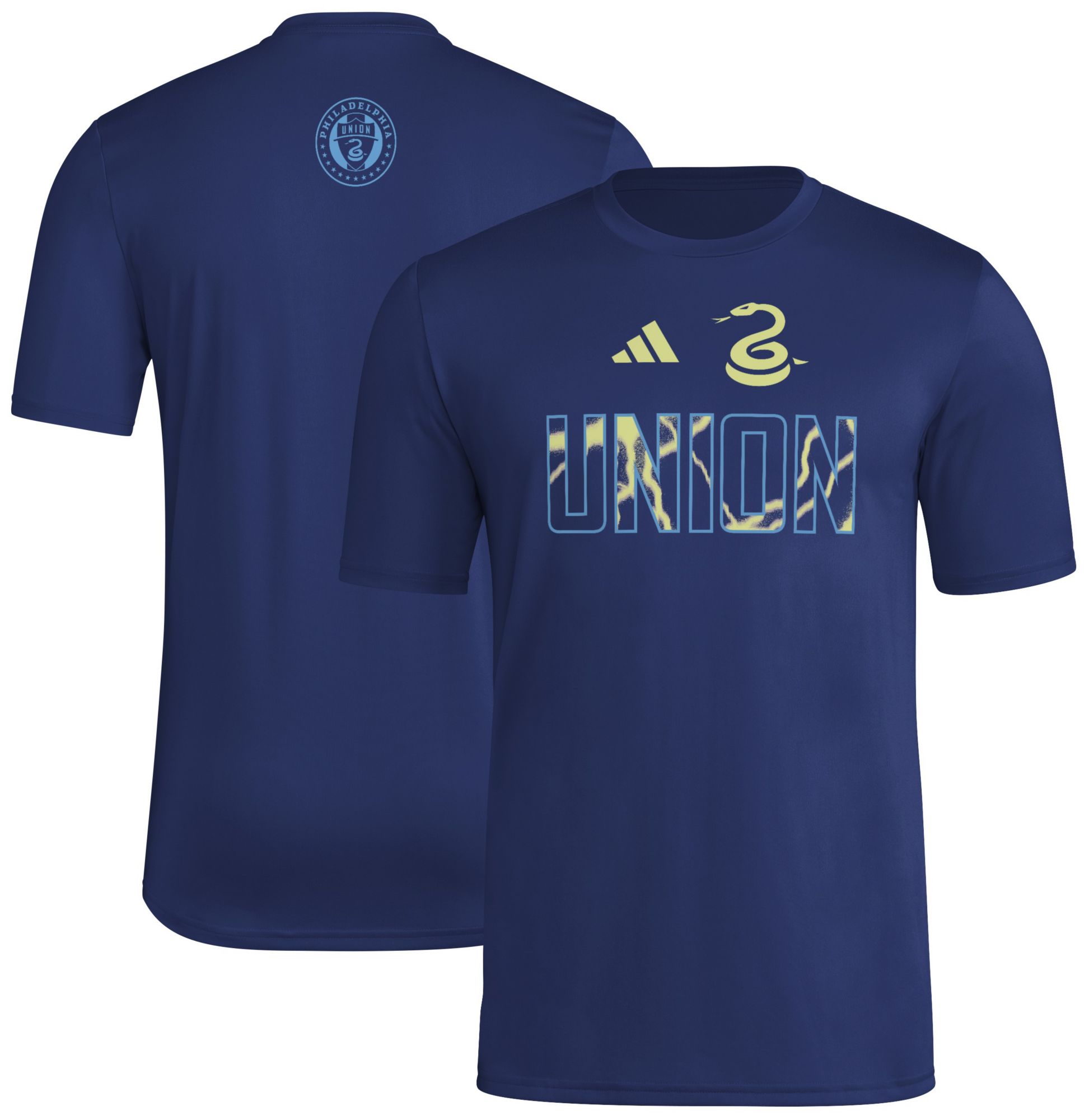 adidas Adult Philadelphia Union 2025 Blue Jersey Hook Away T-Shirt product image