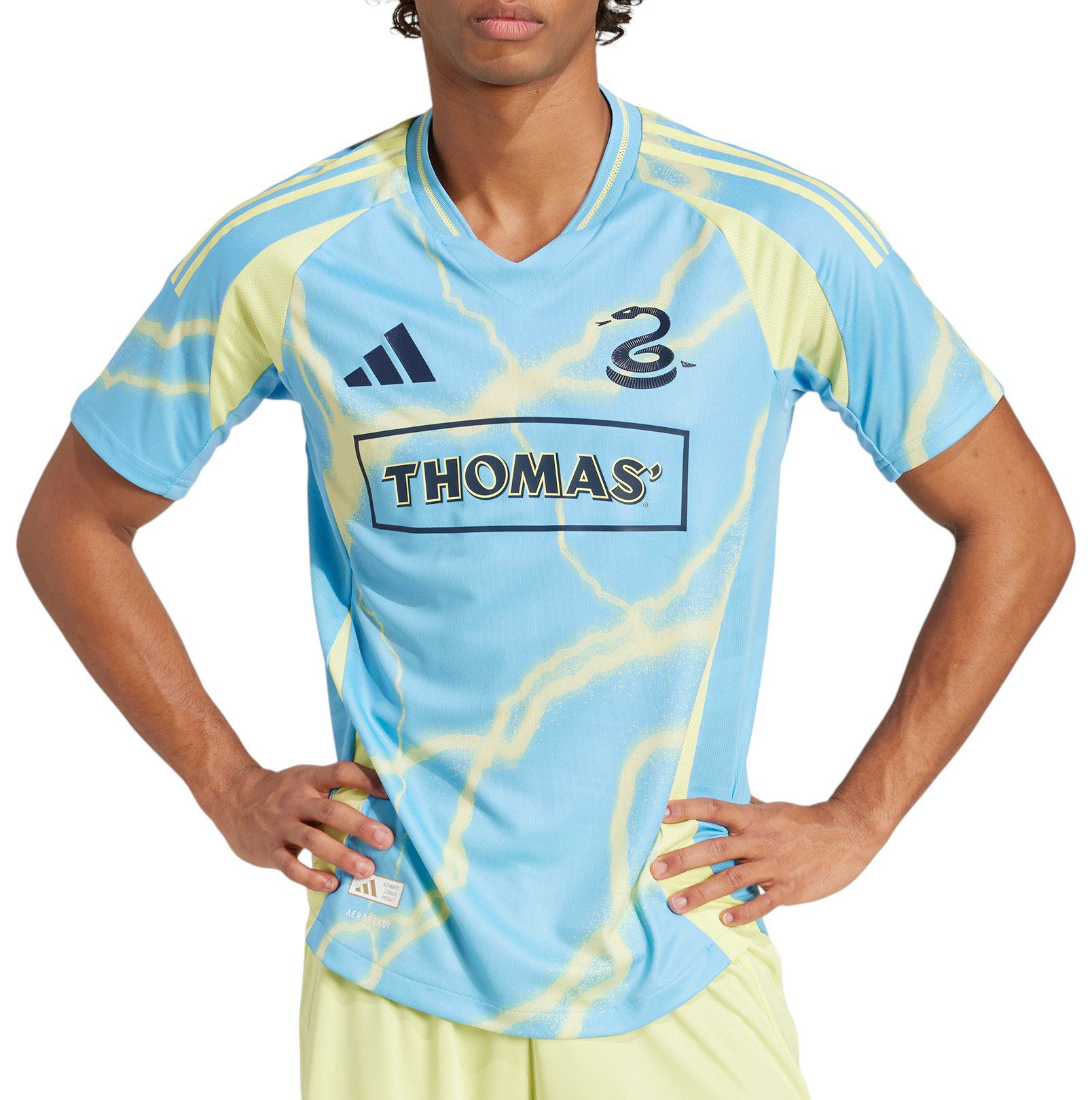 adidas Adult Philadelphia Union Authentic Secondary "The Voltage Kit" Jersey product image