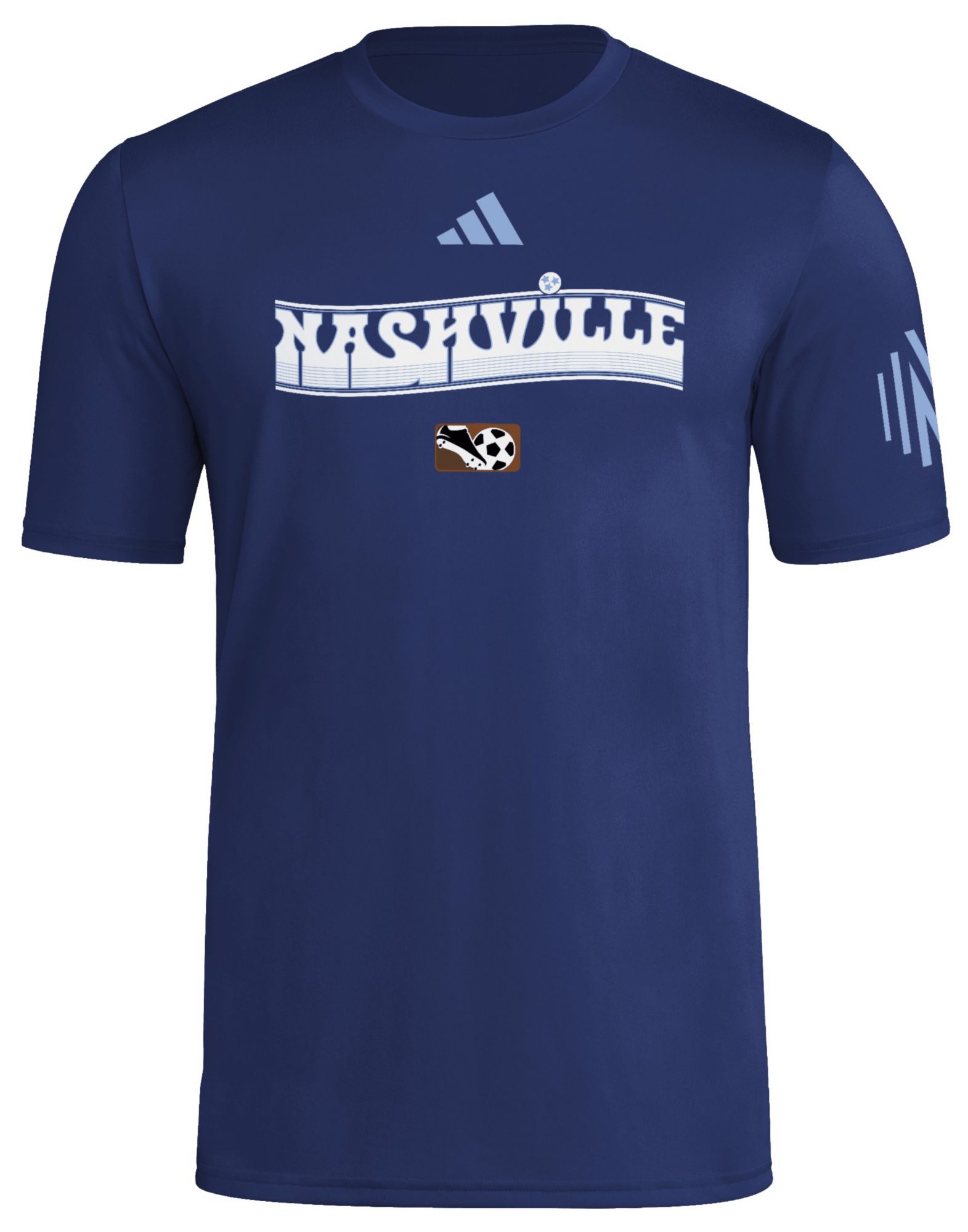 adidas Adult Nashville SC 2025 Jersey Hook Navy T-Shirt product image