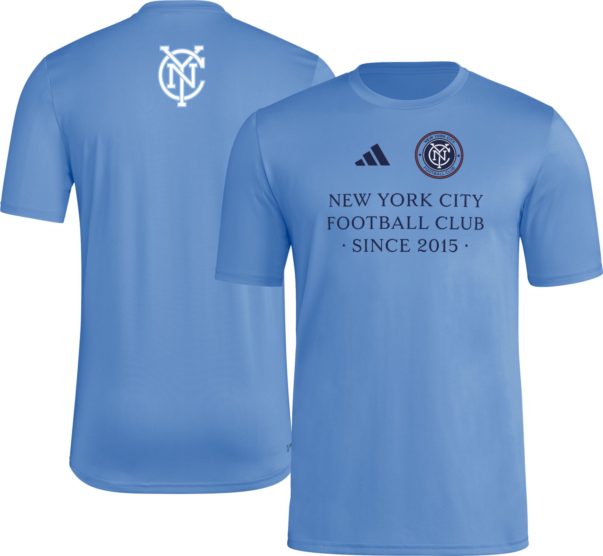 adidas Adult New York City FC 2025 Blue Jersey Hook Home T-Shirt product image