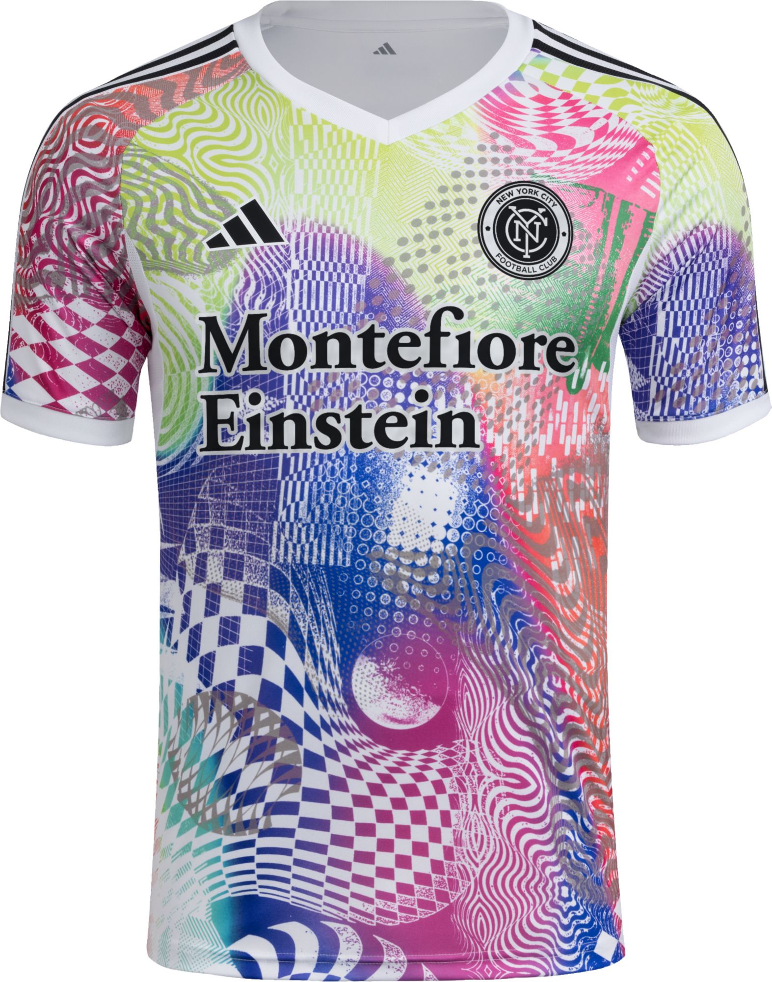 adidas Adult New York City FC 2025 Pride Prematch Jersey product image
