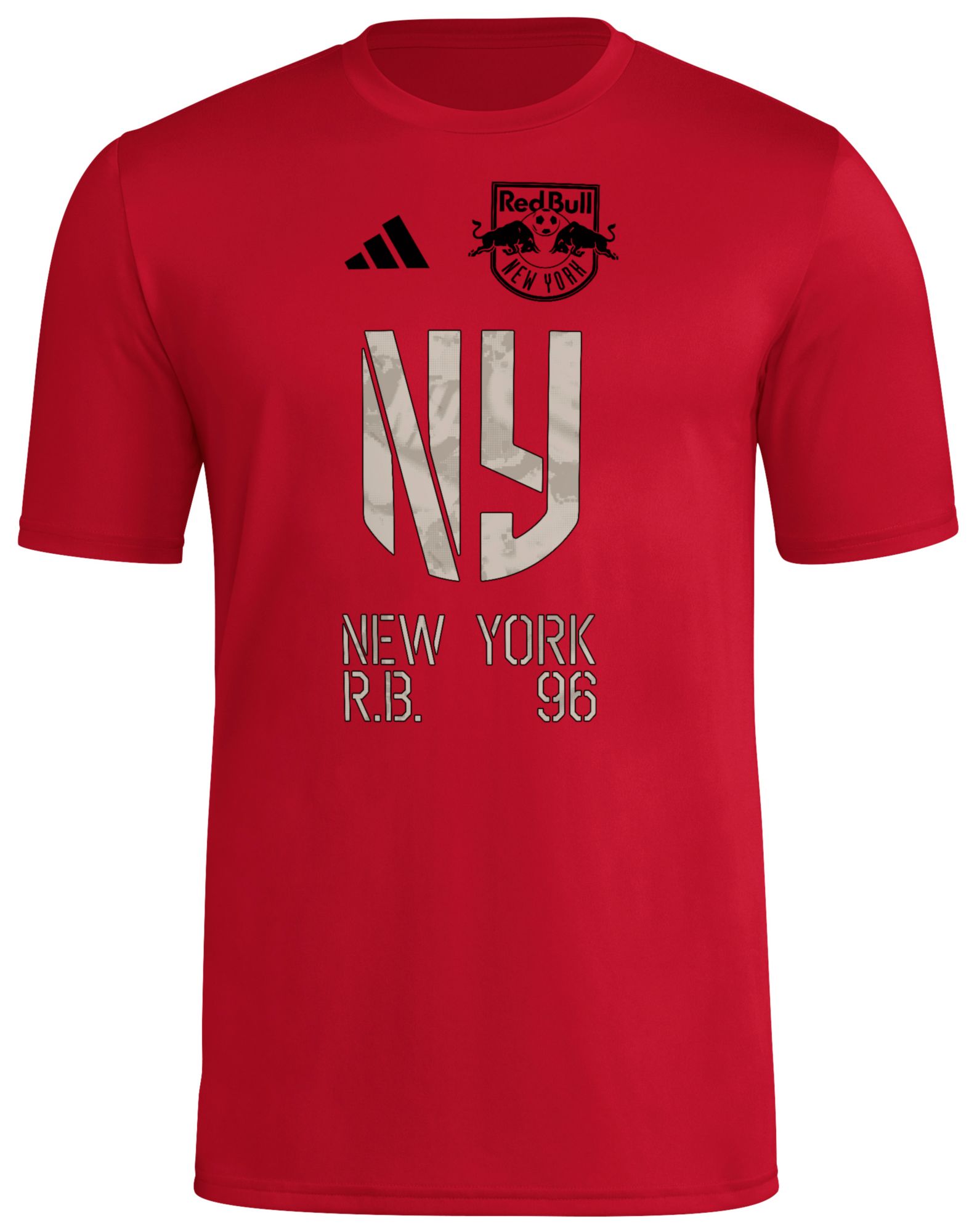 adidas Adult New York Red Bulls 2025 Red Jersey Hook Away T-Shirt product image