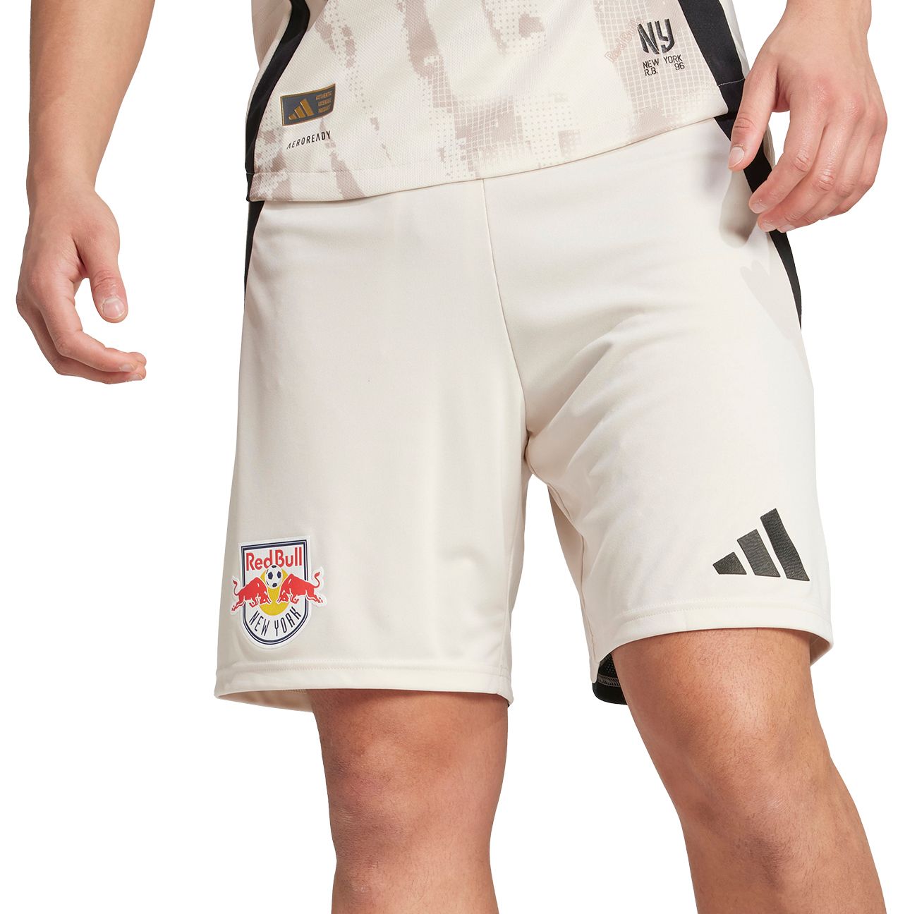 adidas Men's New York Red Bulls Tan Authentic Away Shorts product image