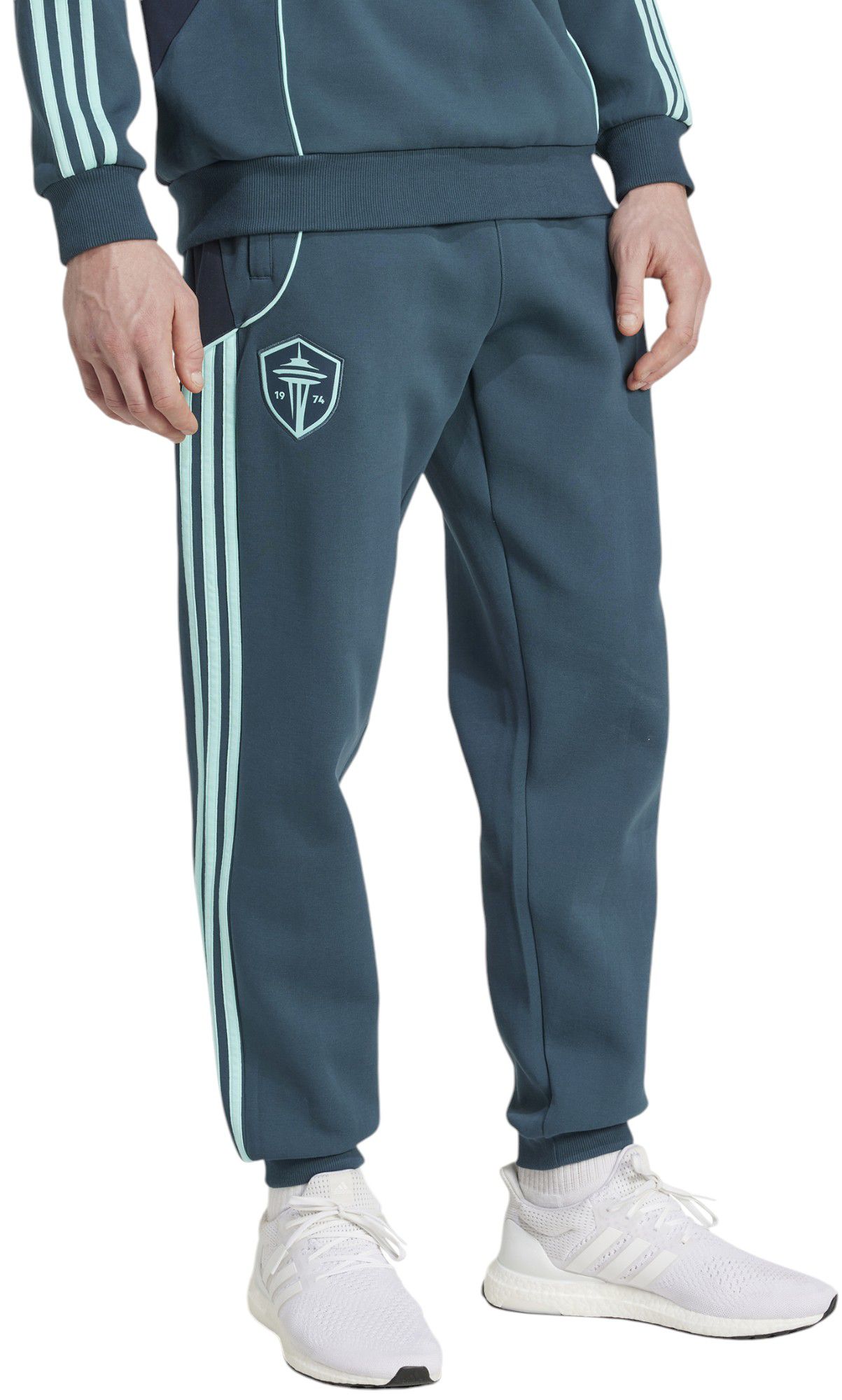 adidas Men's Seattle Sounders 2025 Navy Travel Pants product image