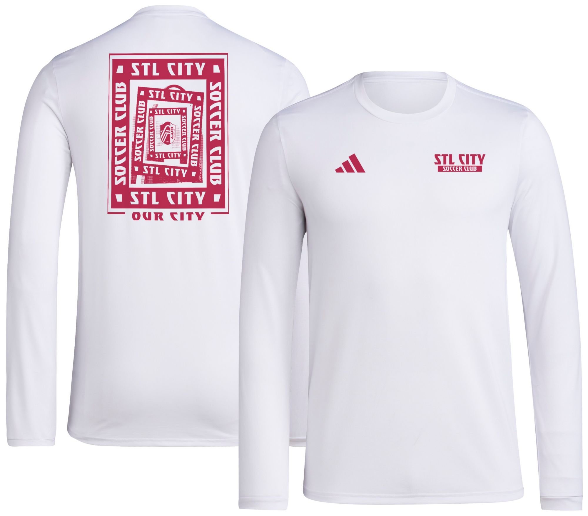 adidas Men's St. Louis City SC 2025 2025 White Local Warp Long Sleeve T-Shirt product image
