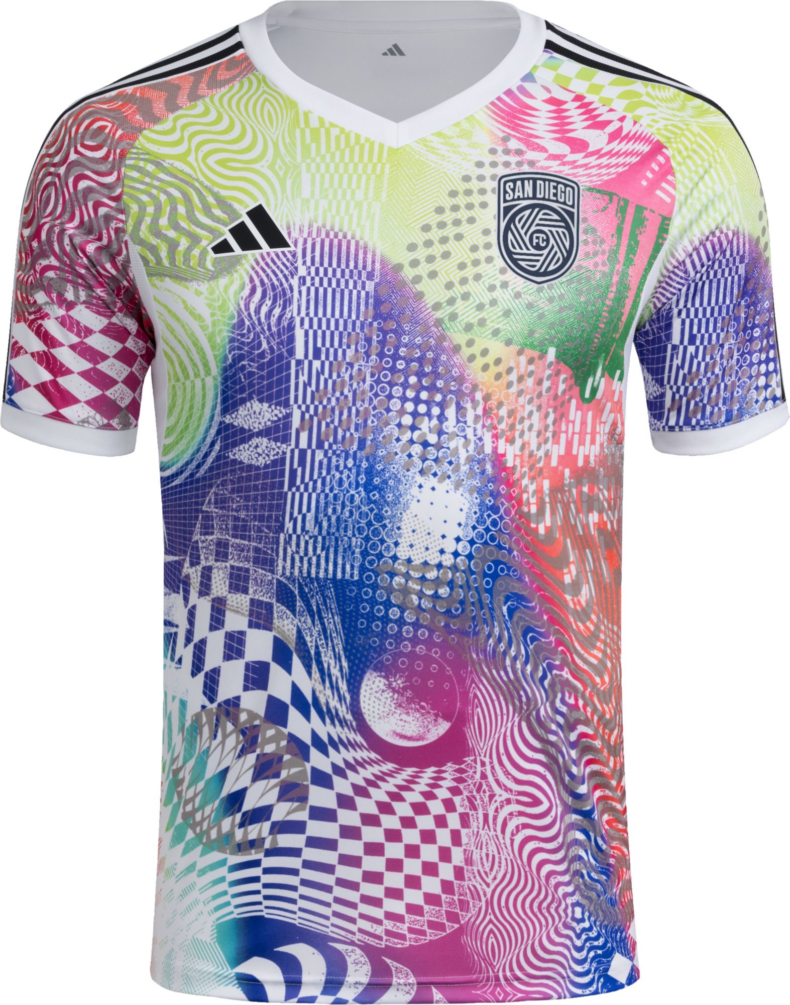 adidas Adult San Diego FC 2025 Pride Prematch Jersey product image