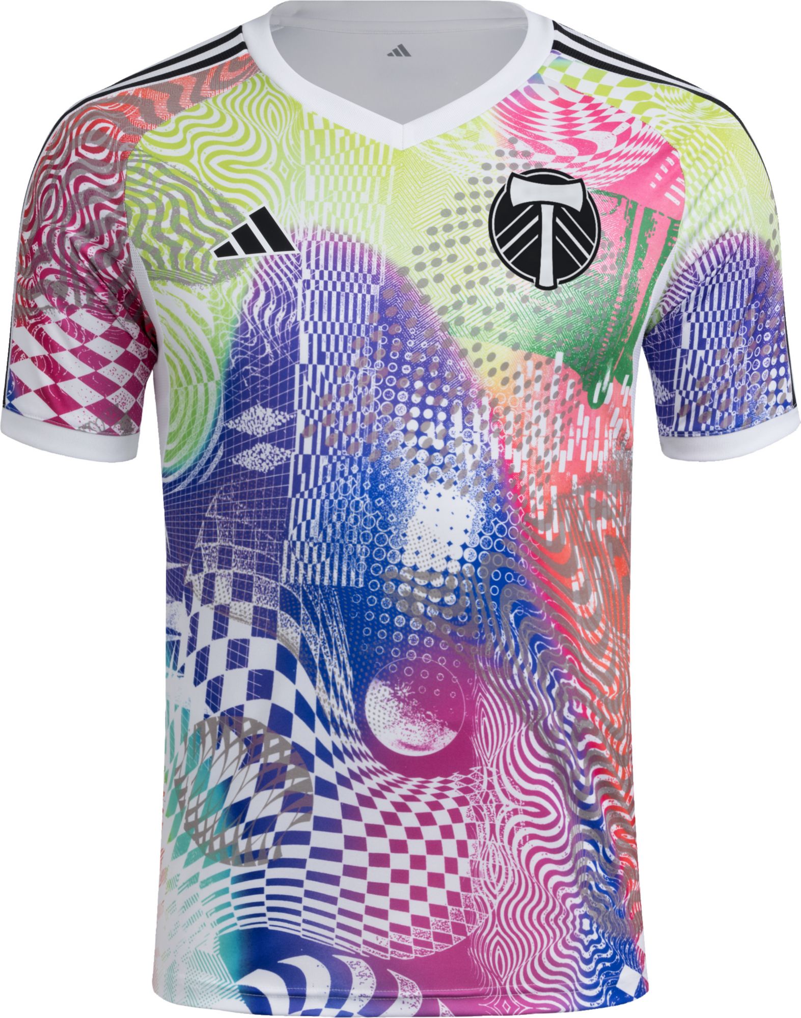 adidas Adult Portland Timbers 2025 Pride Prematch Jersey product image
