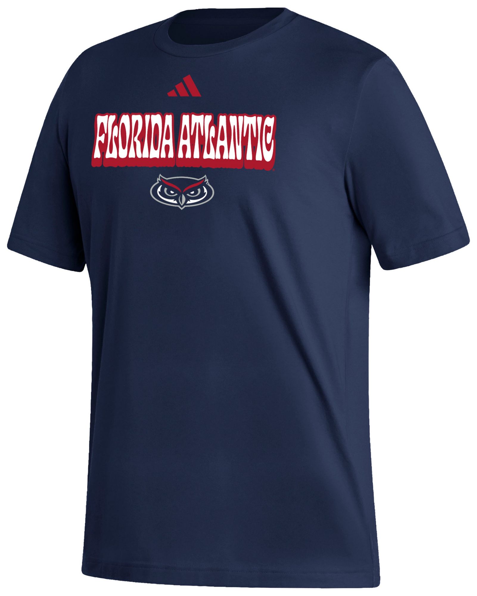 adidas Men's Florida Atlantic Owls Navy Fresh T-Shirt product image
