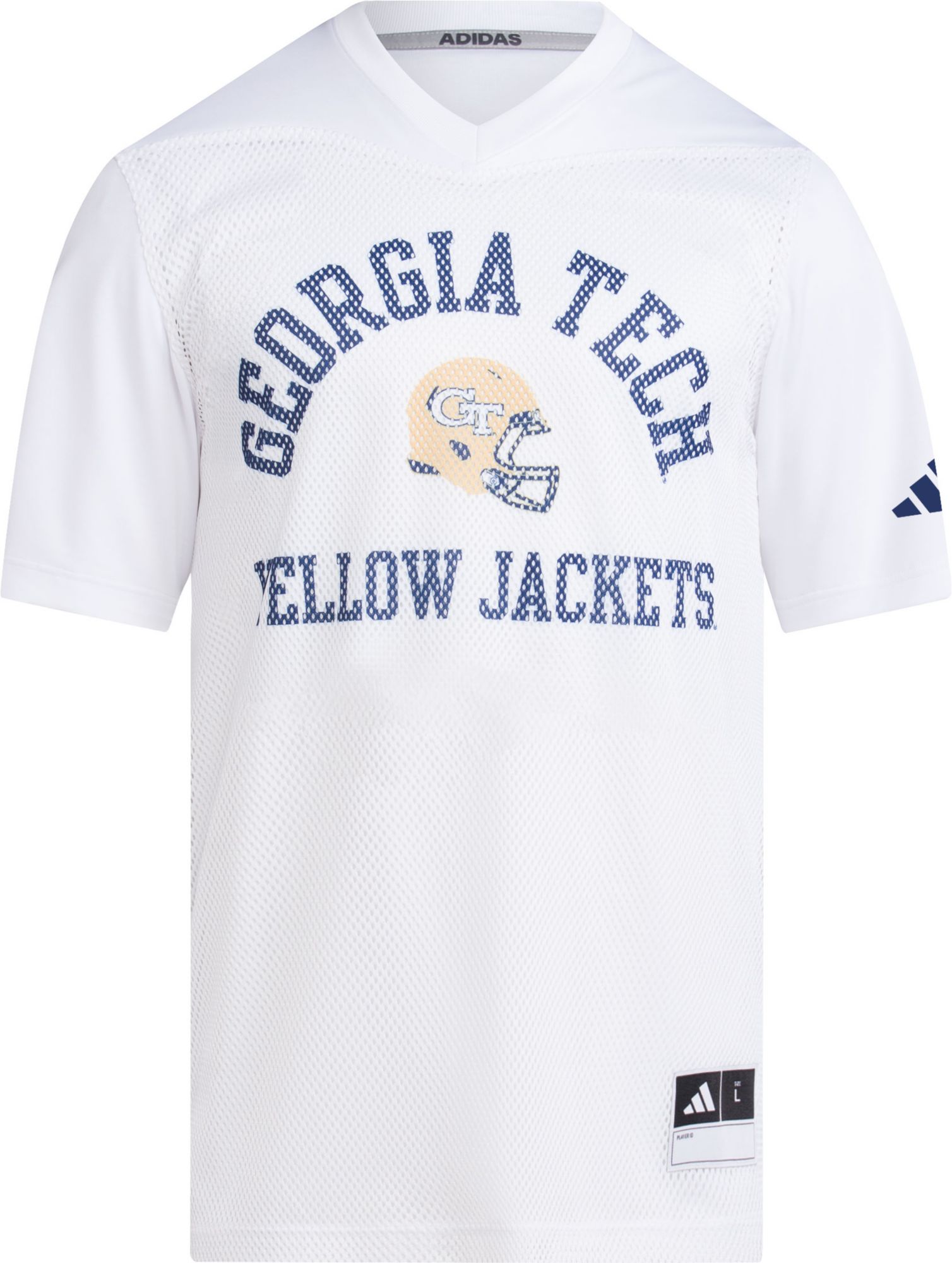 adidas Men's Georgia Tech Yellow Jackets White Replica Tailgate Football Jersey product image