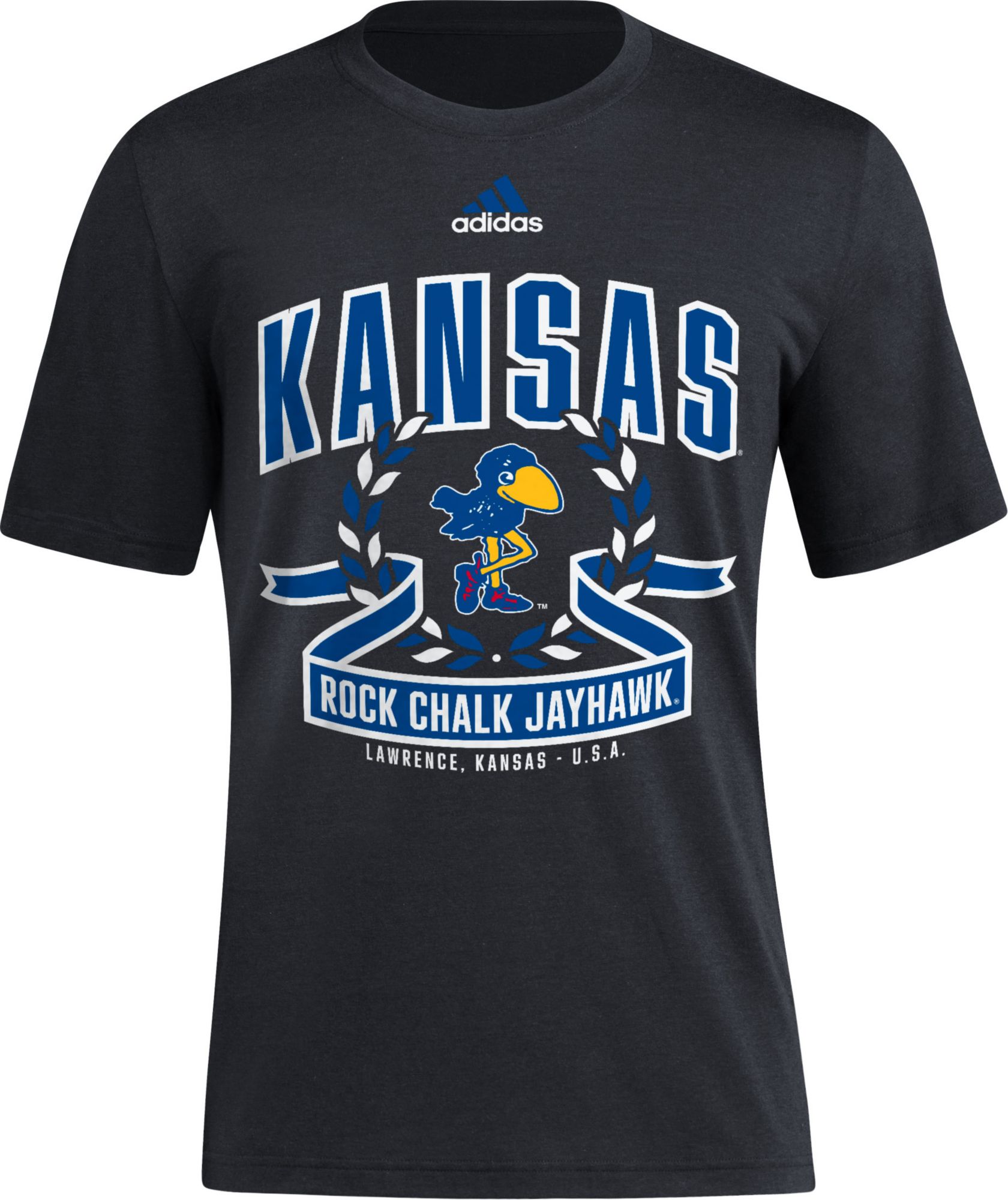 adidas Men's Kansas Jayhawks Black Class Dismissed T-Shirt