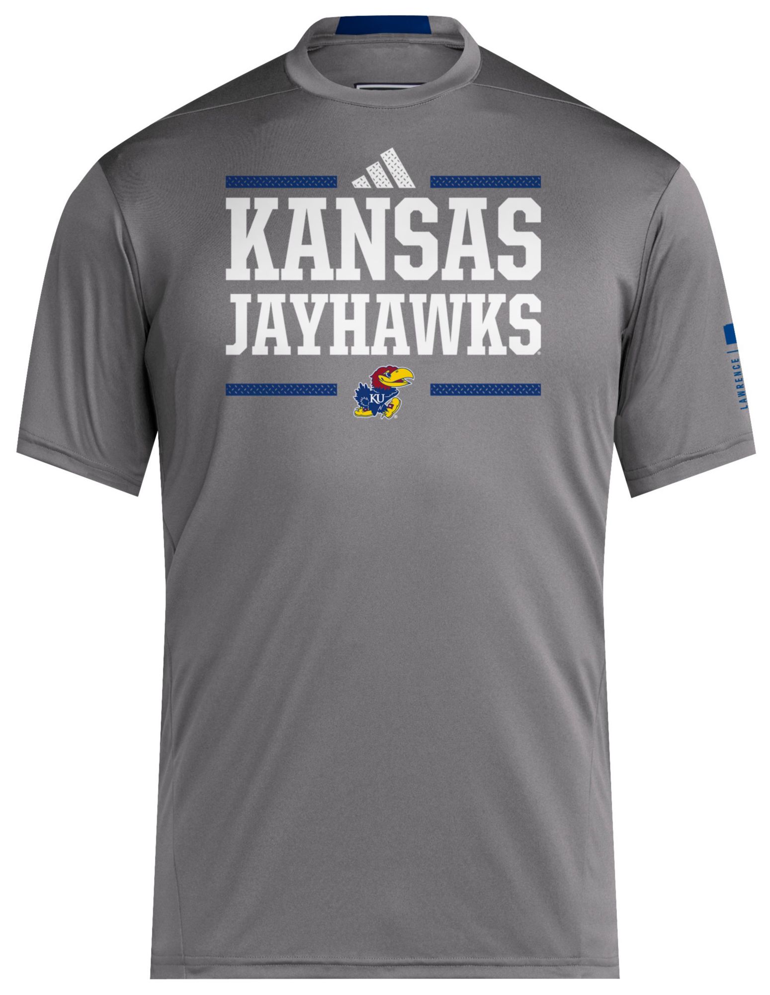 adidas Men's Kansas Jayhawks Grey Training T-Shirt product image