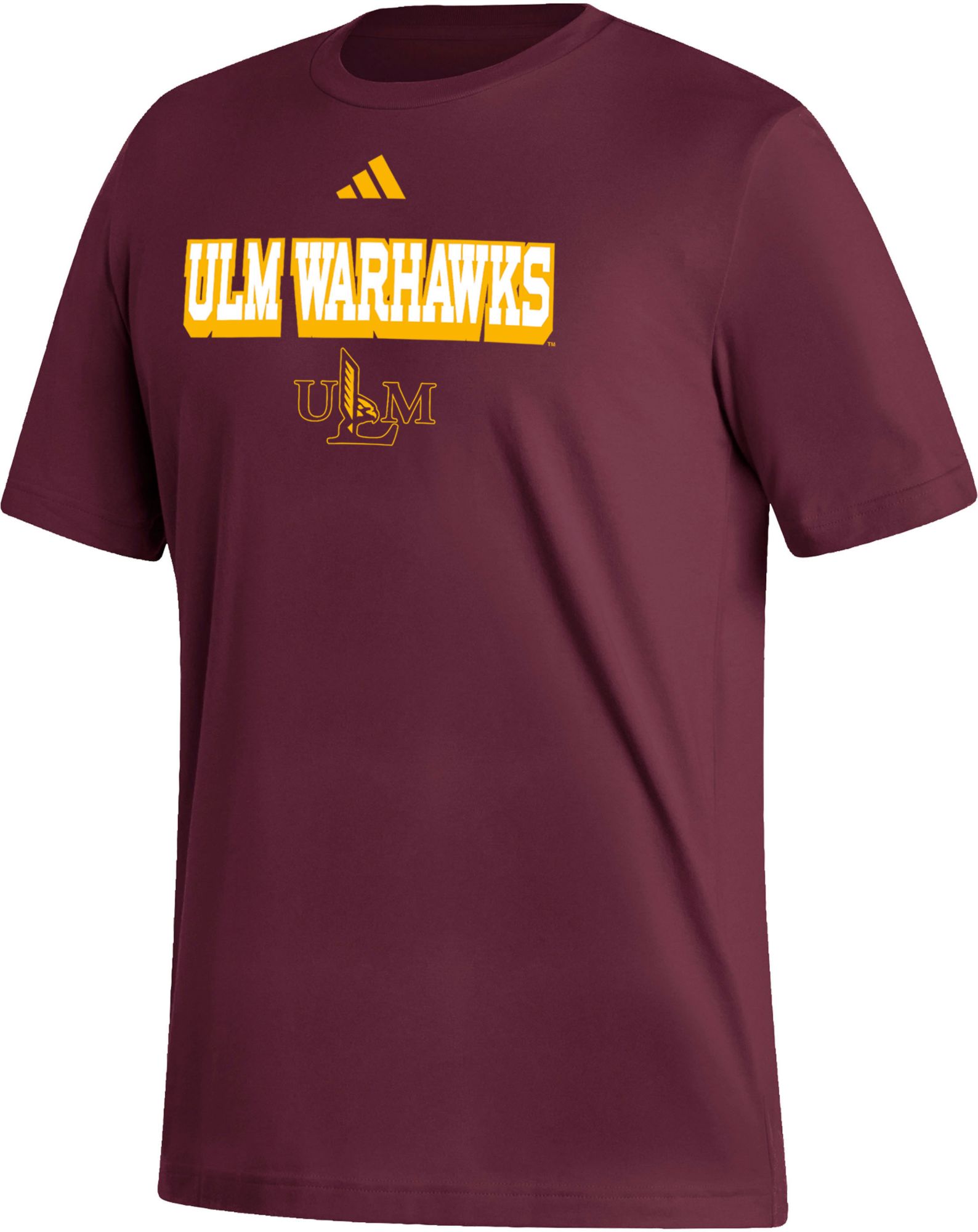 adidas Men's Louisiana-Monroe Warhawks Maroon Fresh T-Shirt product image