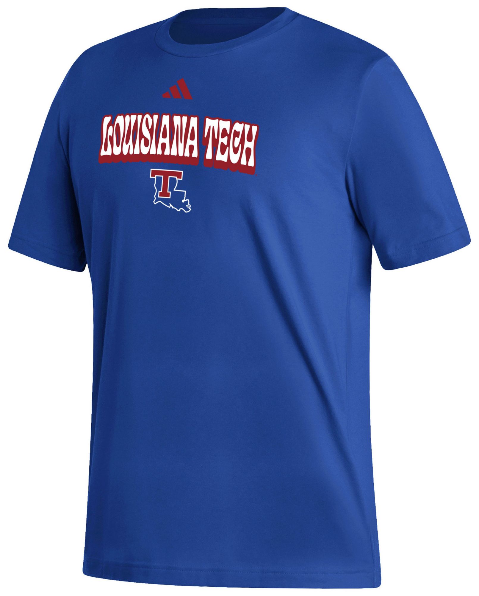 adidas Men's Louisiana Tech Bulldogs Royal Fresh T-Shirt product image