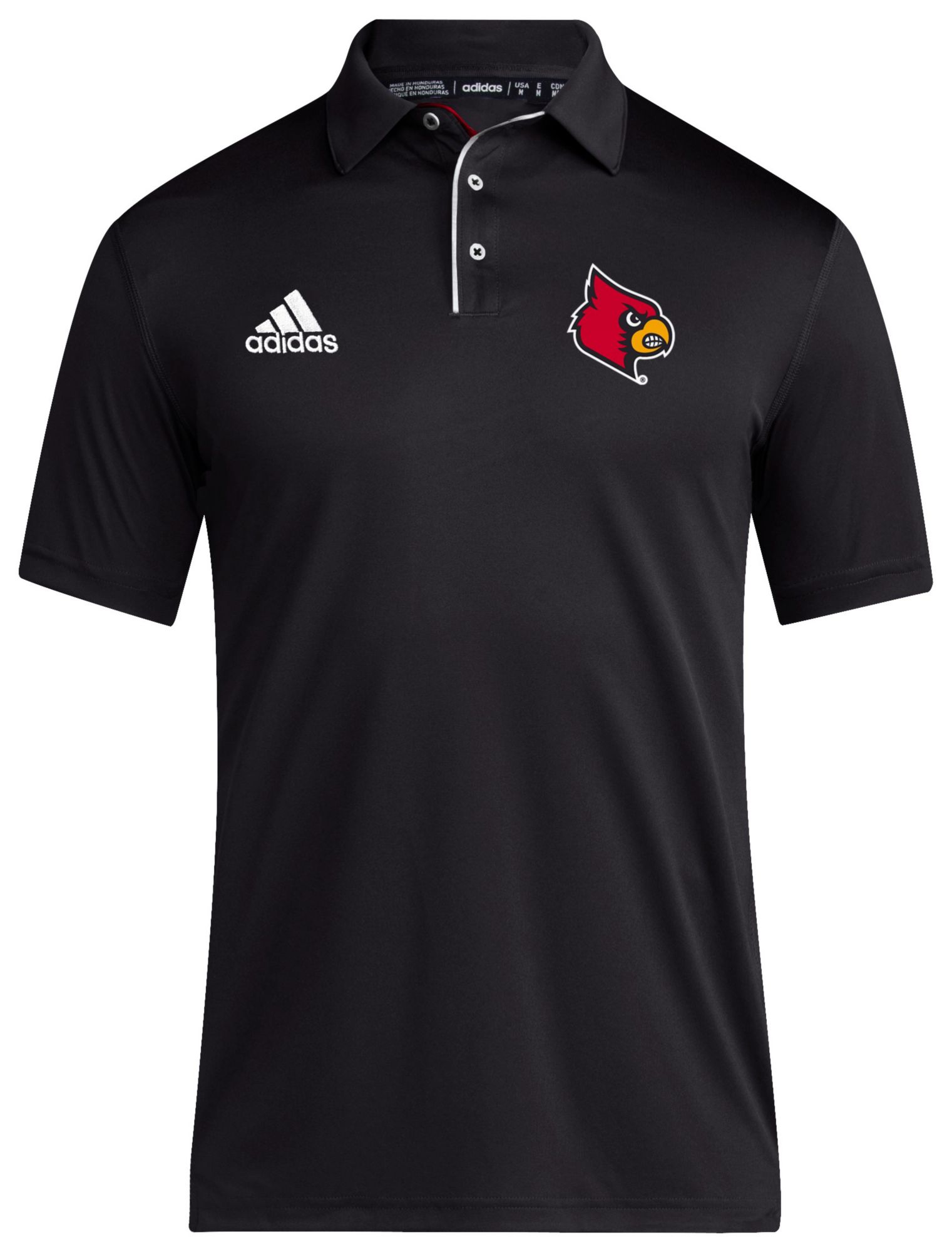 adidas Men's Louisville Cardinals Black Coaches Polo product image