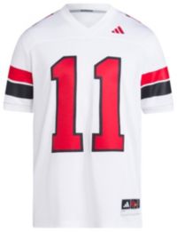 adidas Men's Louisville Cardinals Jeff Brohm #11 White Replica