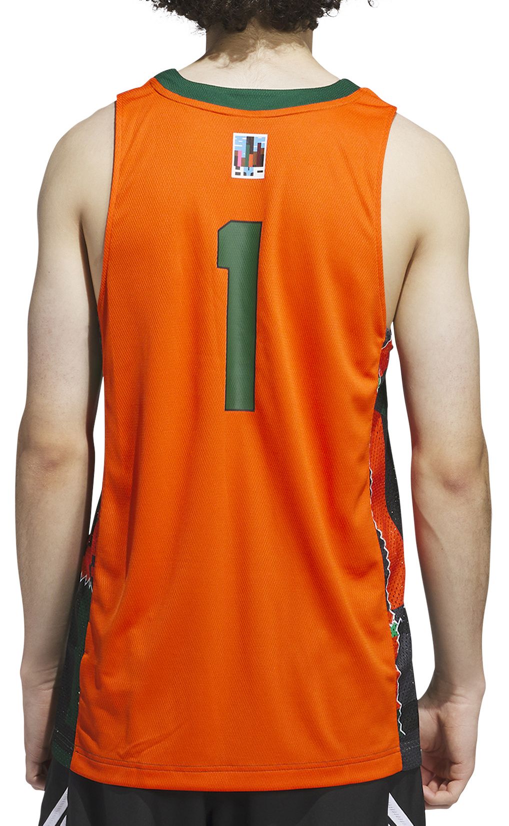 adidas Men's Miami Hurricanes Dark Green Swingman Basketball Jersey product image