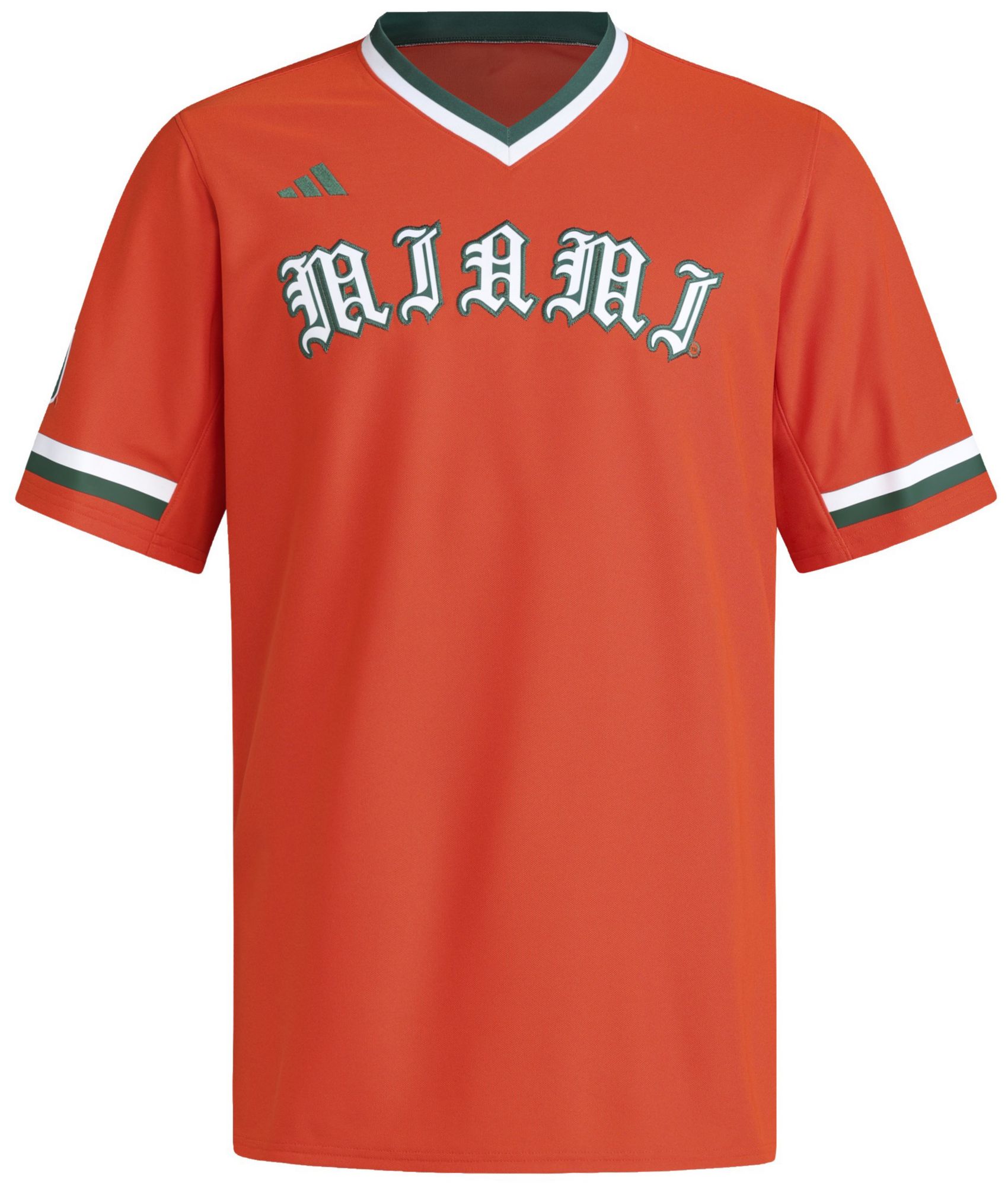adidas Men's Miami Hurricanes Collegiate Orange Replica Baseball Jersey product image