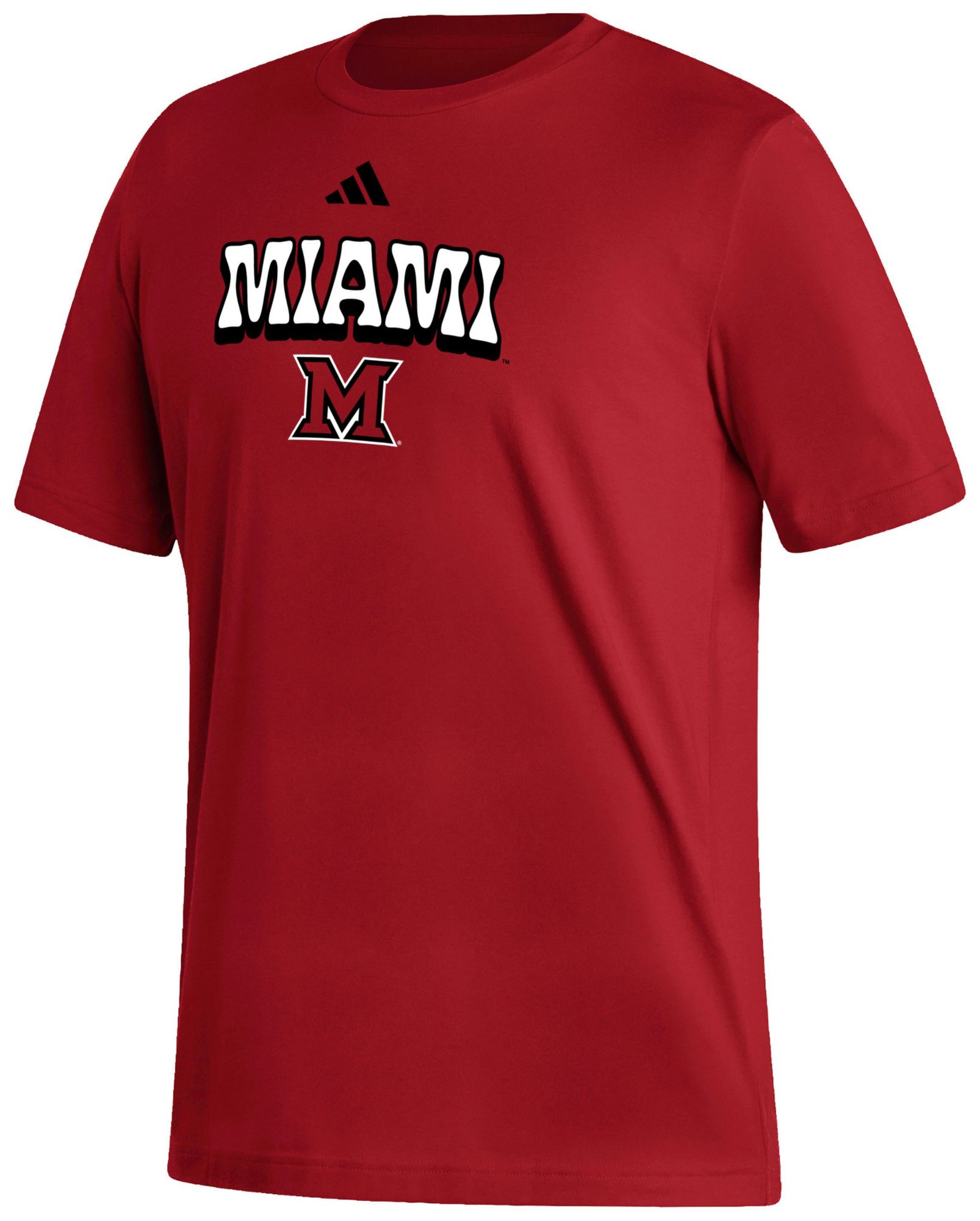 adidas Men's Miami RedHawks  Red Fresh T-Shirt product image