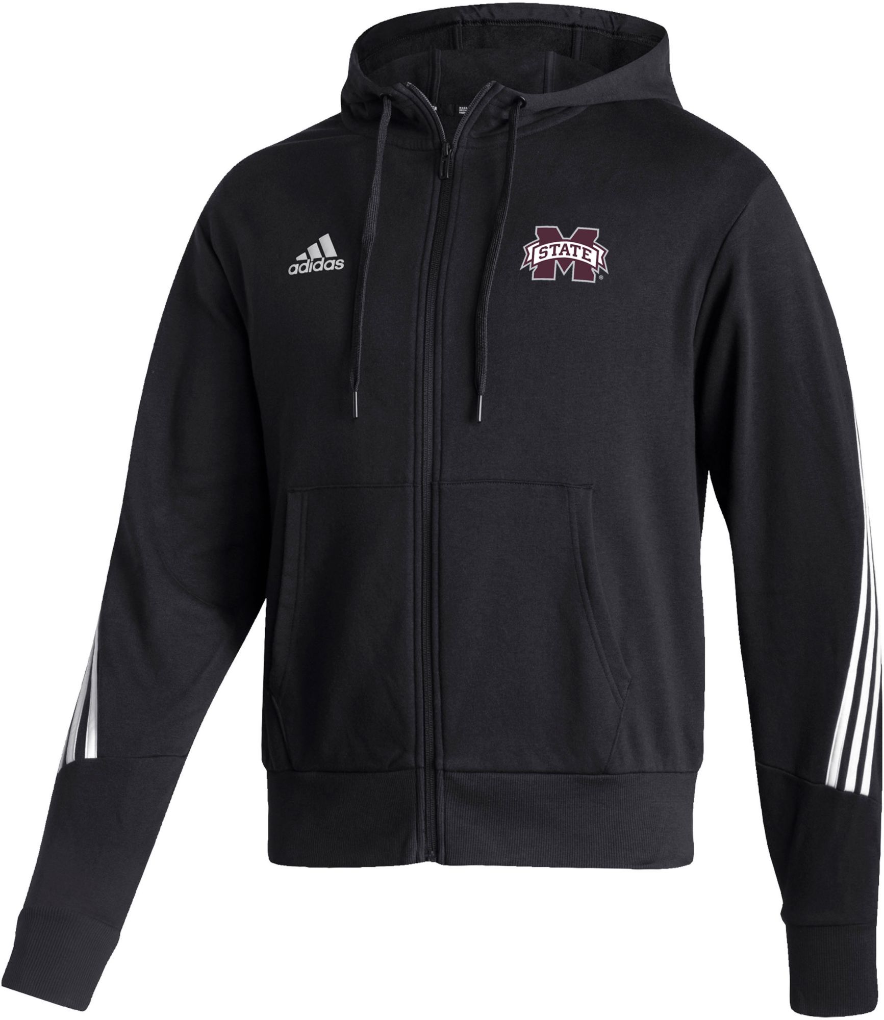 adidas Men's Mississippi State Bulldogs Black Fashion Full Zip Hoodie product image