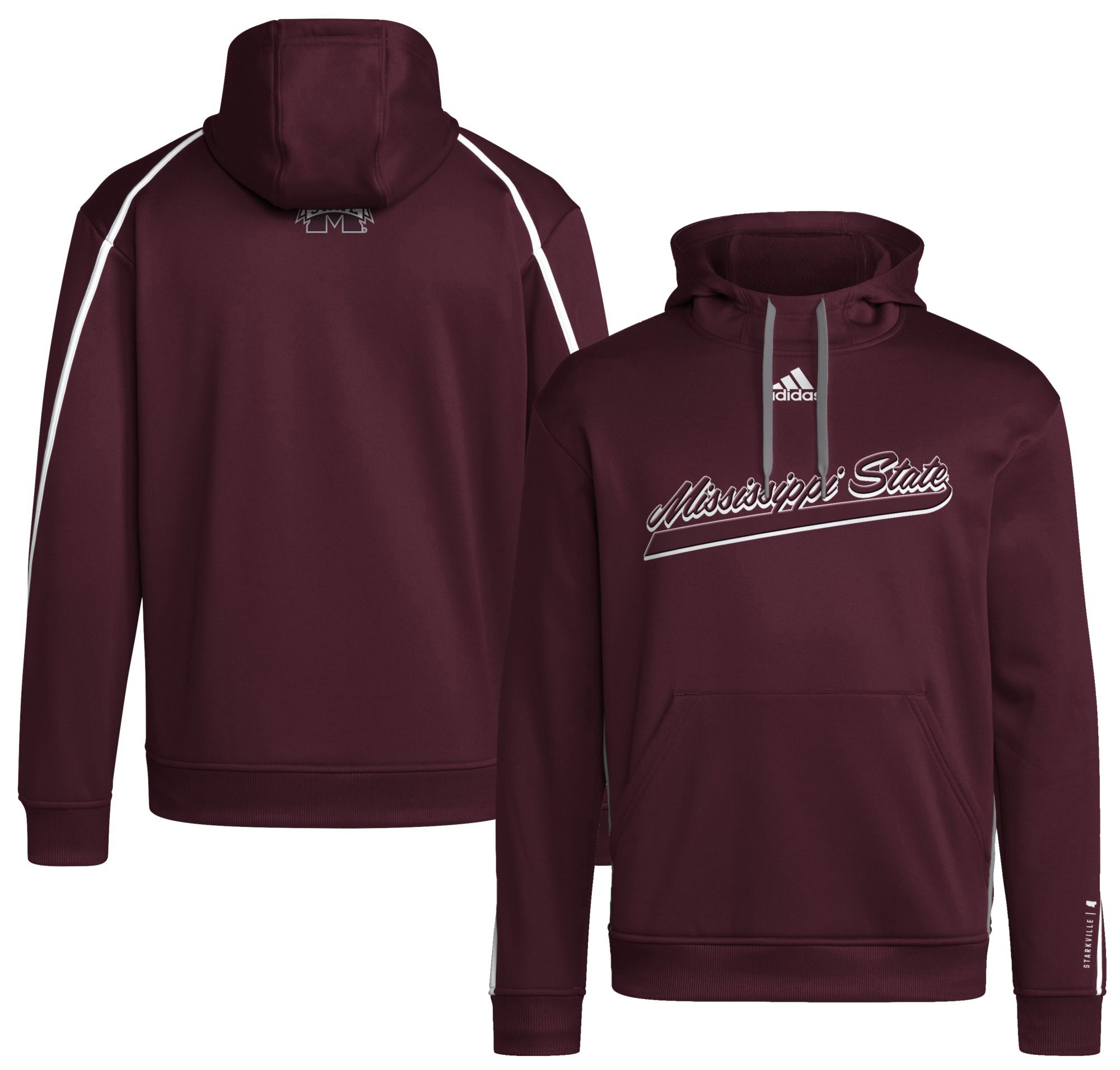 adidas Men's Mississippi State Bulldogs Maroon Sideline Travel Players Hoodie product image