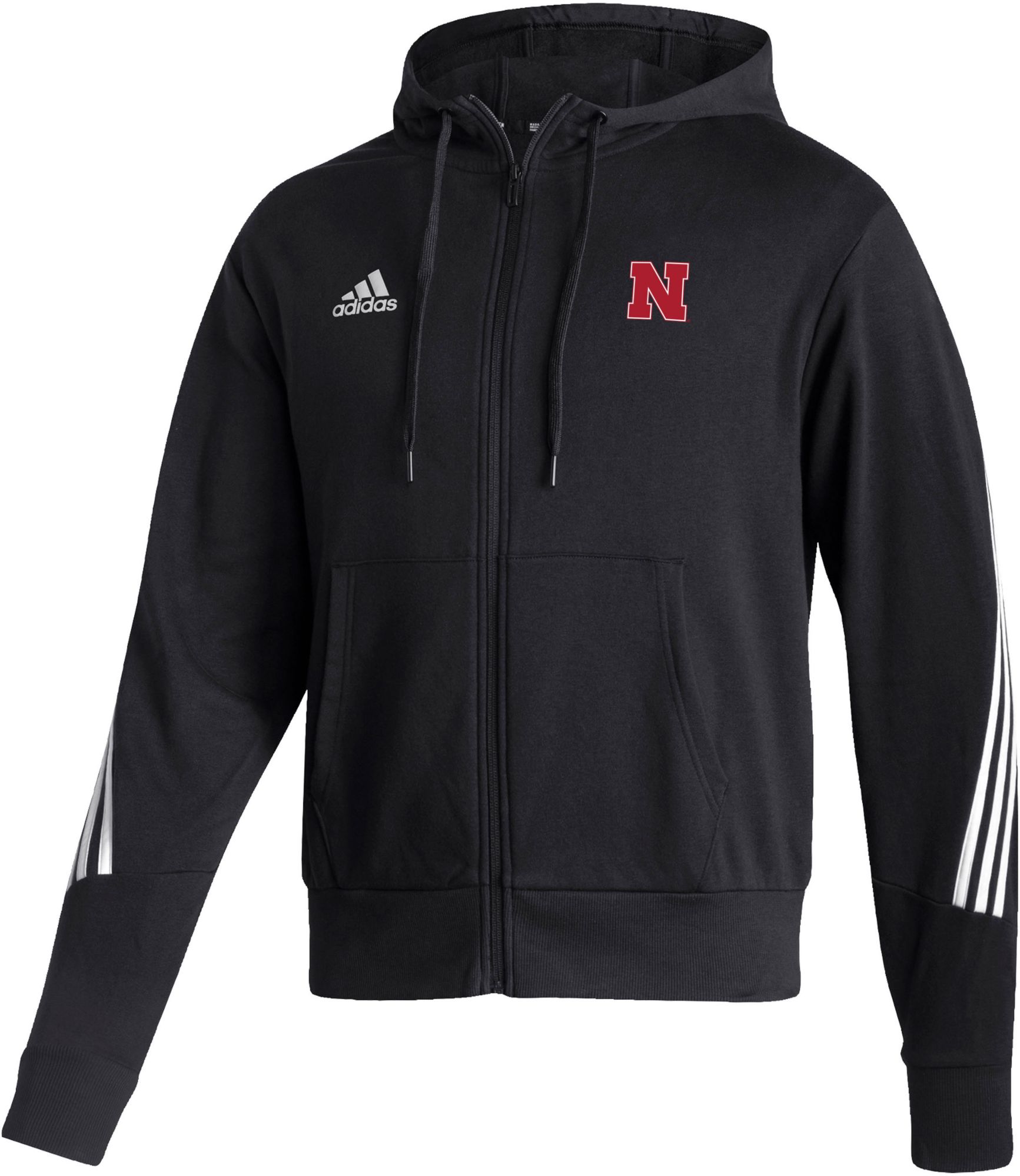 adidas Men's Nebraska Cornhuskers Black Fashion Full Zip Hoodie product image
