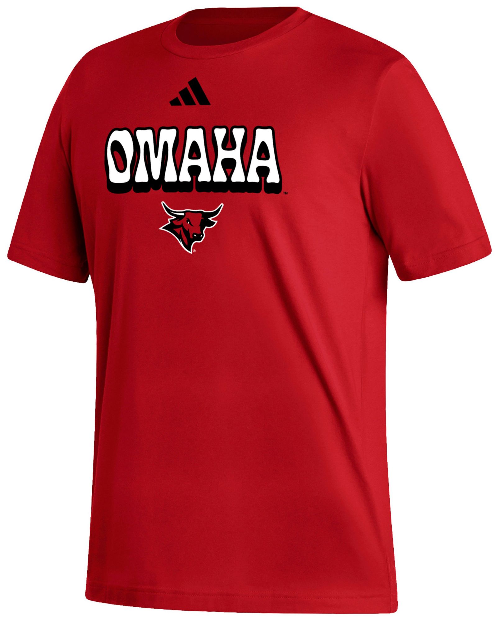 adidas Men's Nebraska-Omaha Mavericks Red Fresh T-Shirt product image