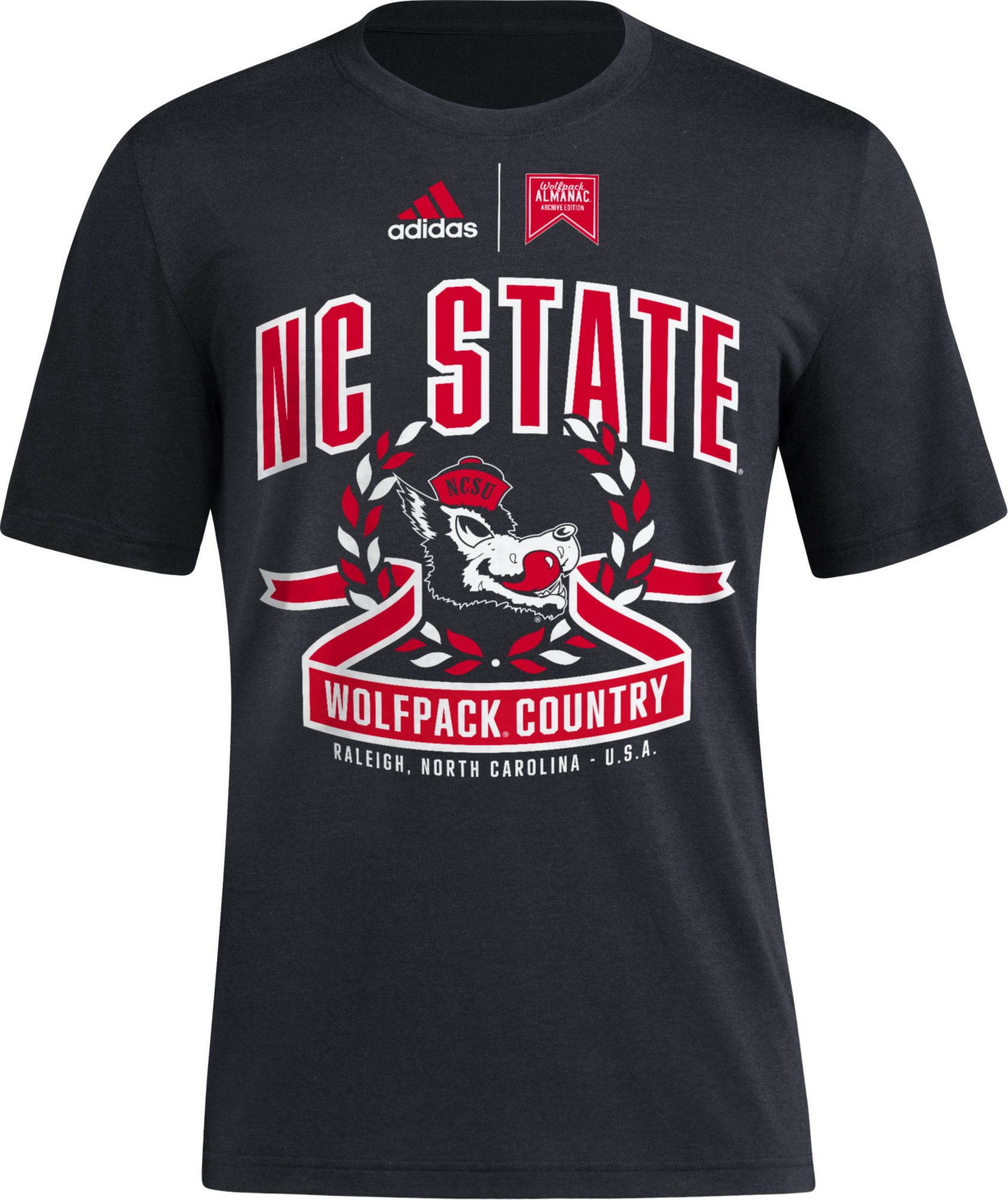 adidas Men's NC State Wolfpack Black Class Dismissed T-Shirt product image