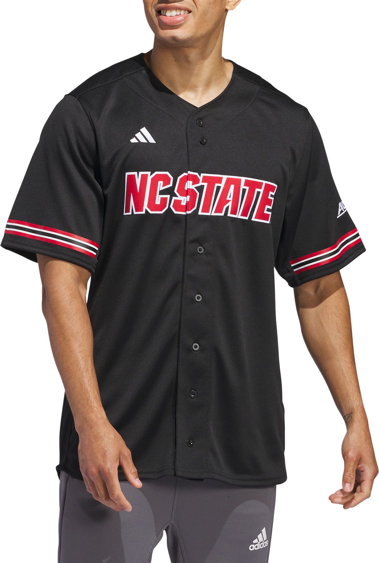 adidas Men's NC State Wolfpack Replica Baseball Jersey