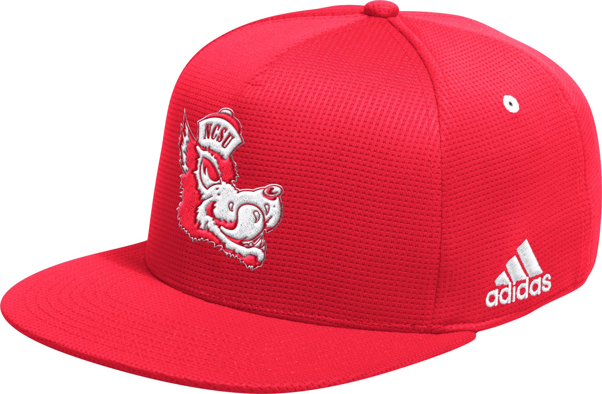 adidas Men's NC State Wolfpack Medium Red Icon Snapback Adjustable Hat product image