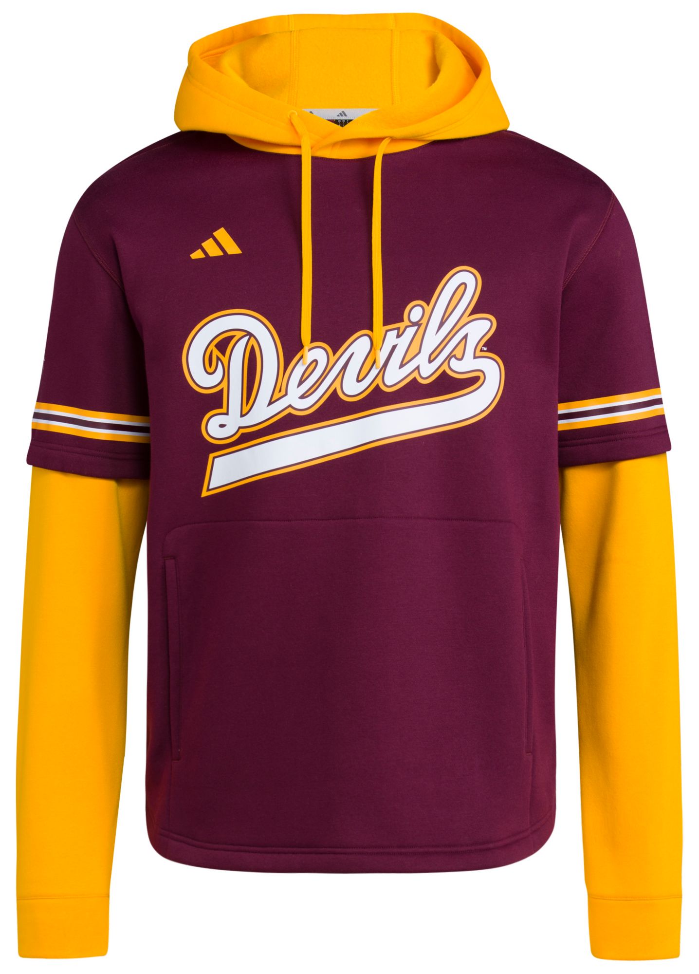 adidas Men's Arizona State Sun Devils Maroon Hooded Jersey product image