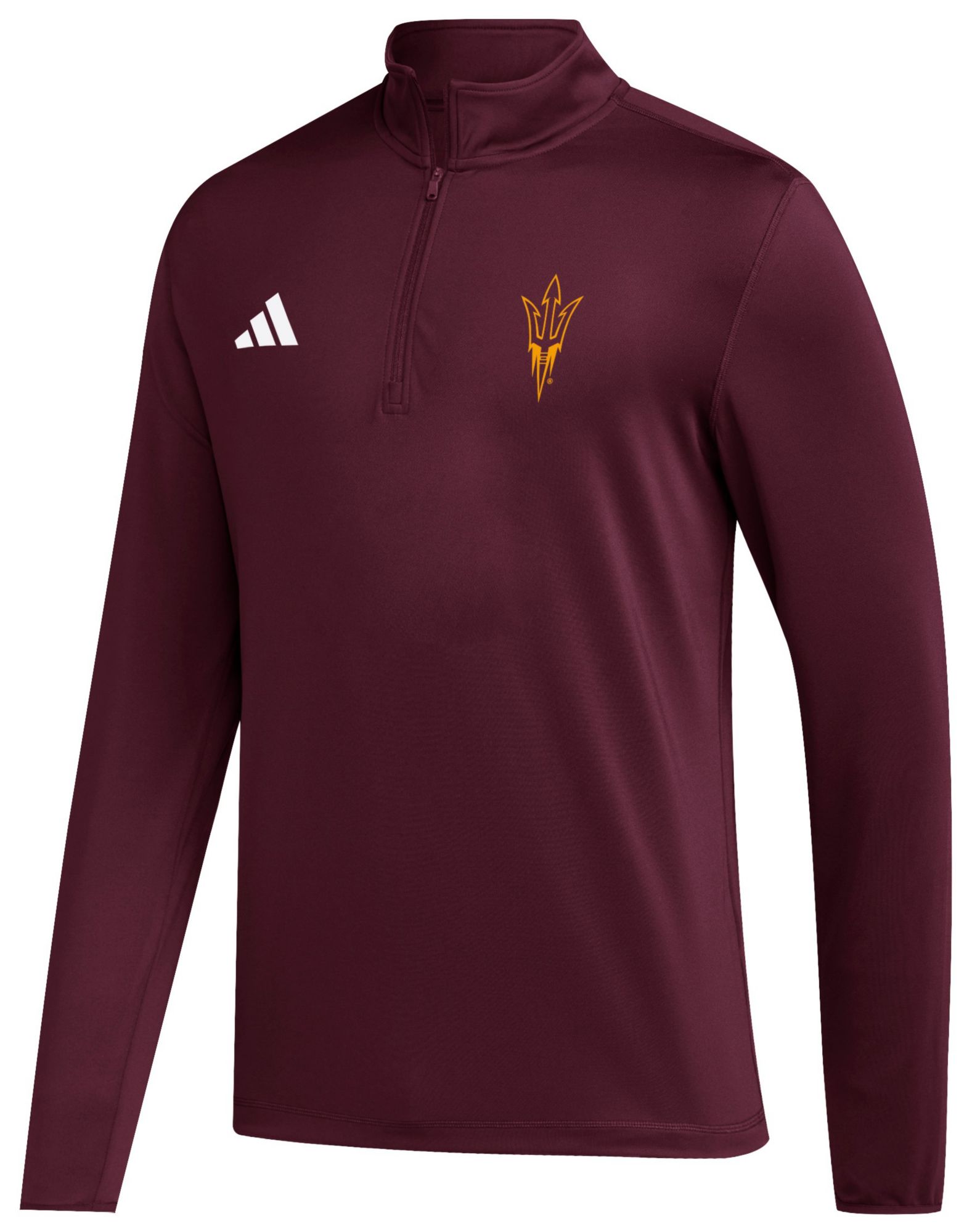 adidas Men's Arizona State Sun Devils Maroon Golf 1/4 Zip Pullover product image