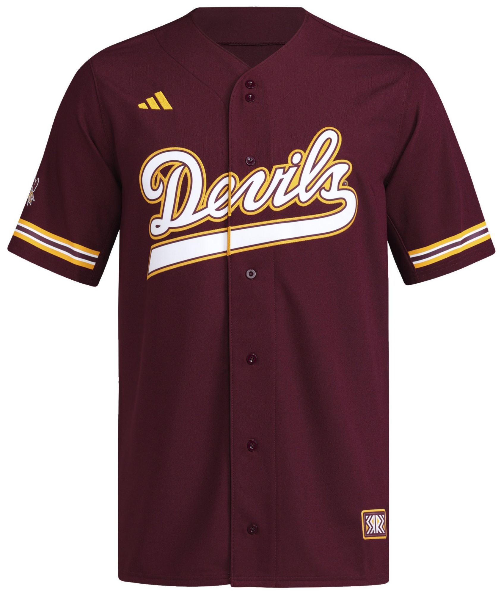 adidas Men's Arizona State Sun Devils Team Maroon Baseball Replica Jersey product image